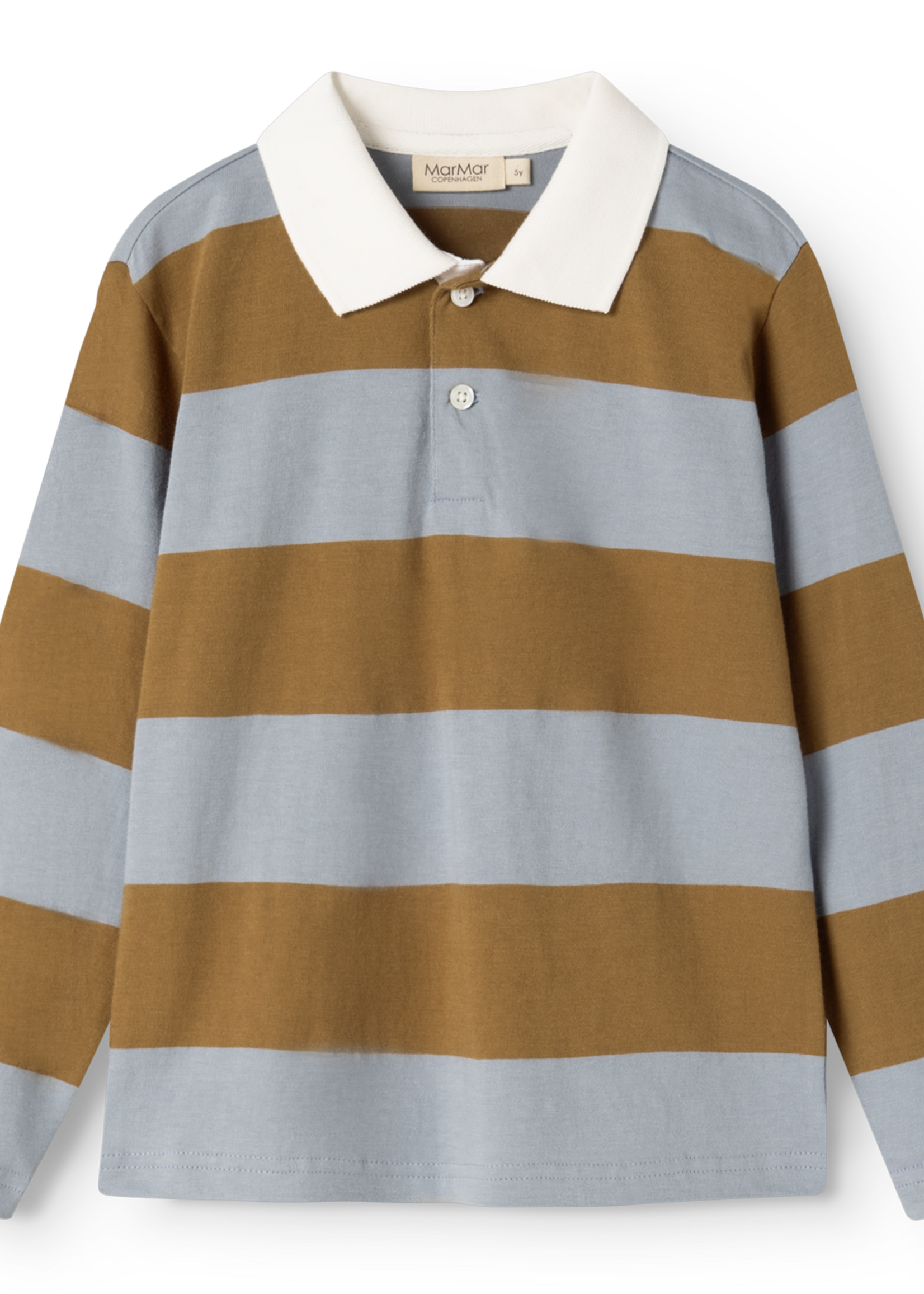 Marmar Copenhagen Tad polo  LS monson blue  stripes - Marmar
