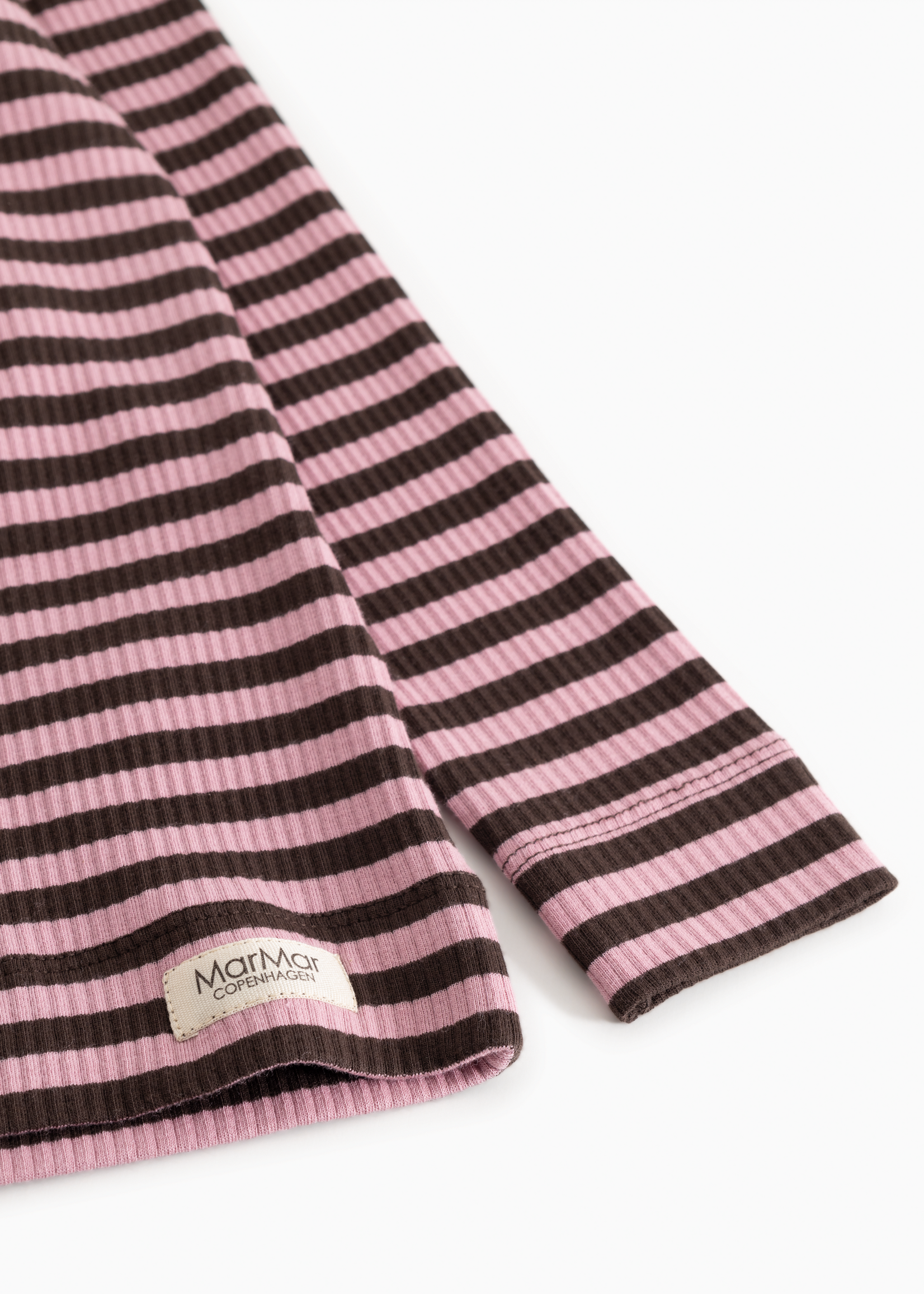 Marmar Copenhagen Plain tee LS Heather stripes - Marmar