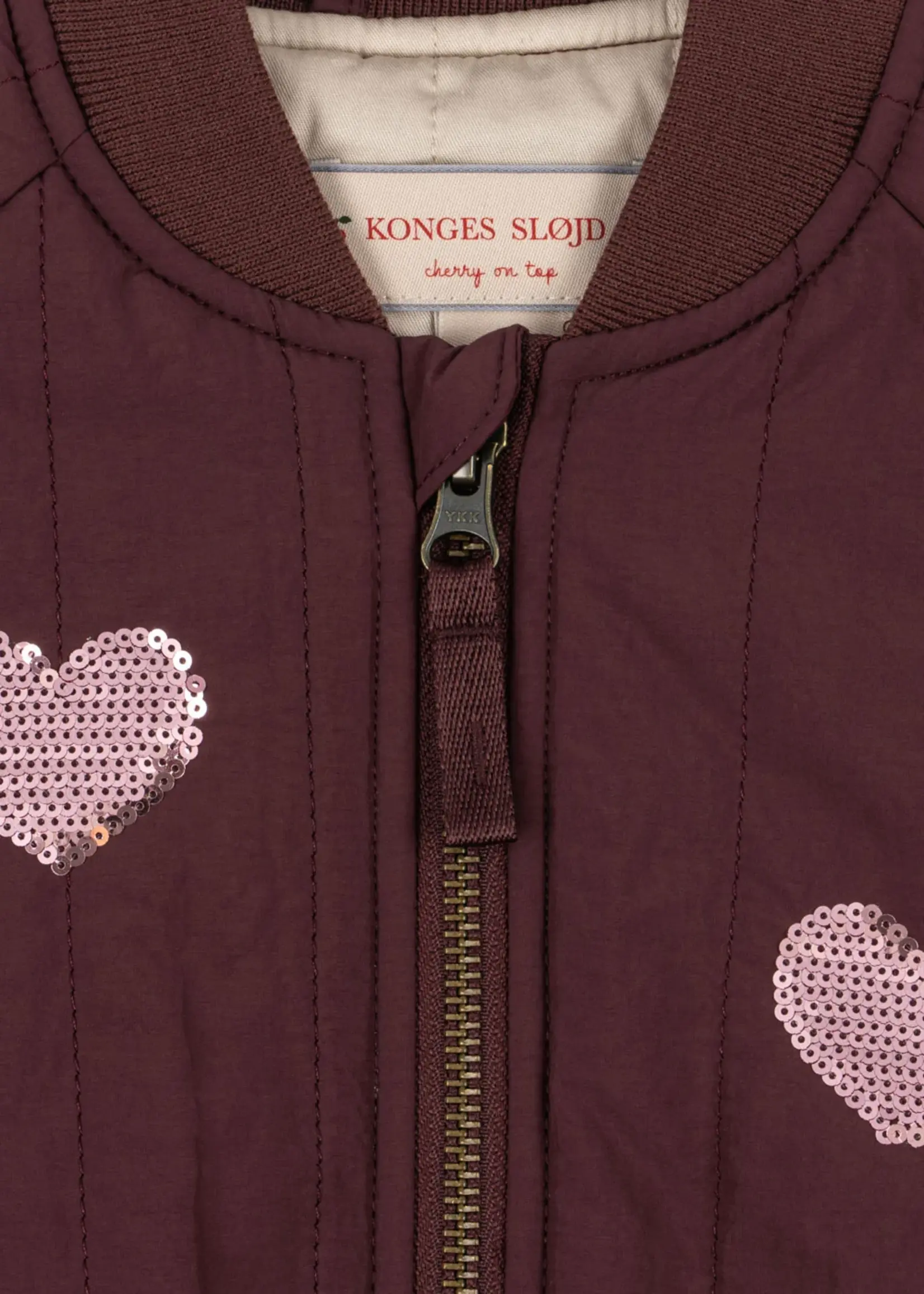 Konges Slojd Juno sequin bomber jacket Decadent chocolat- Konges Slojd