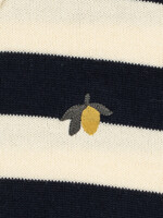 Konges Slojd Manis knit polo Navy stripe - Konges Slojd