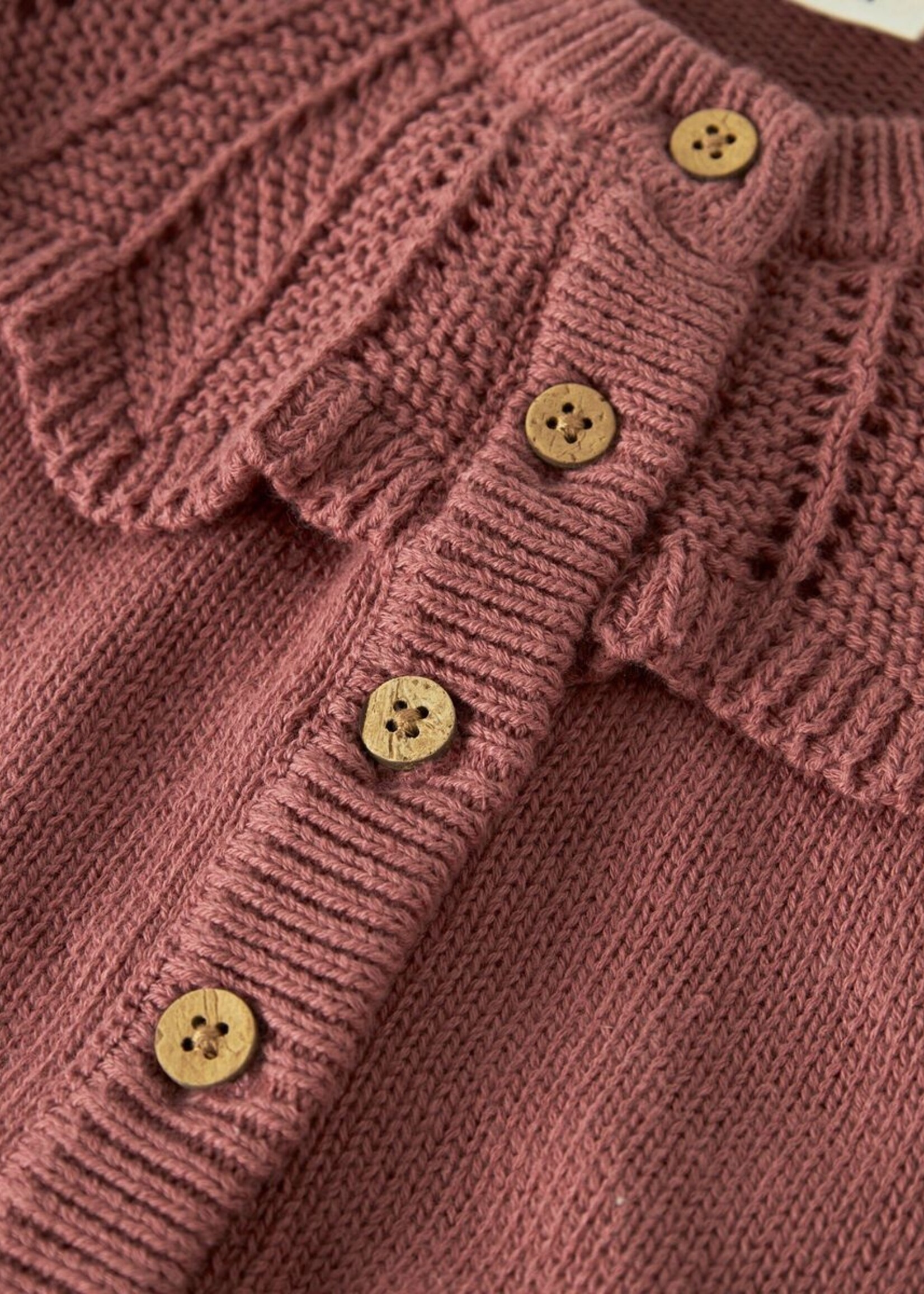 Lil Atelier Noda ls knit | withered rose - Lil Atelier