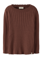 Lil Atelier Nelsan ls knit | Mahogany - Lil Atelier