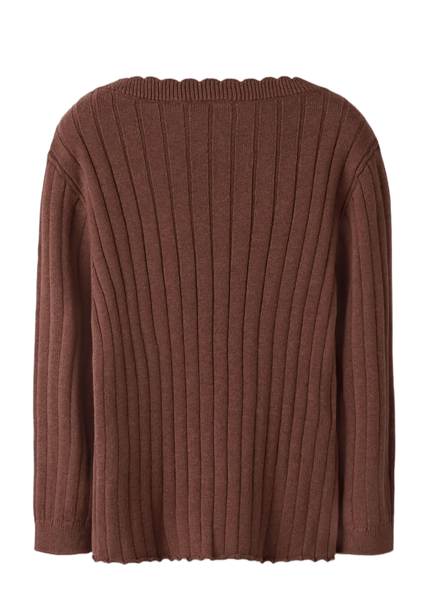 Lil Atelier Nelsan ls knit | Mahogany - Lil Atelier