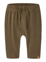 Lil Atelier Gabo bib loose pants Teak - Lil Atelier