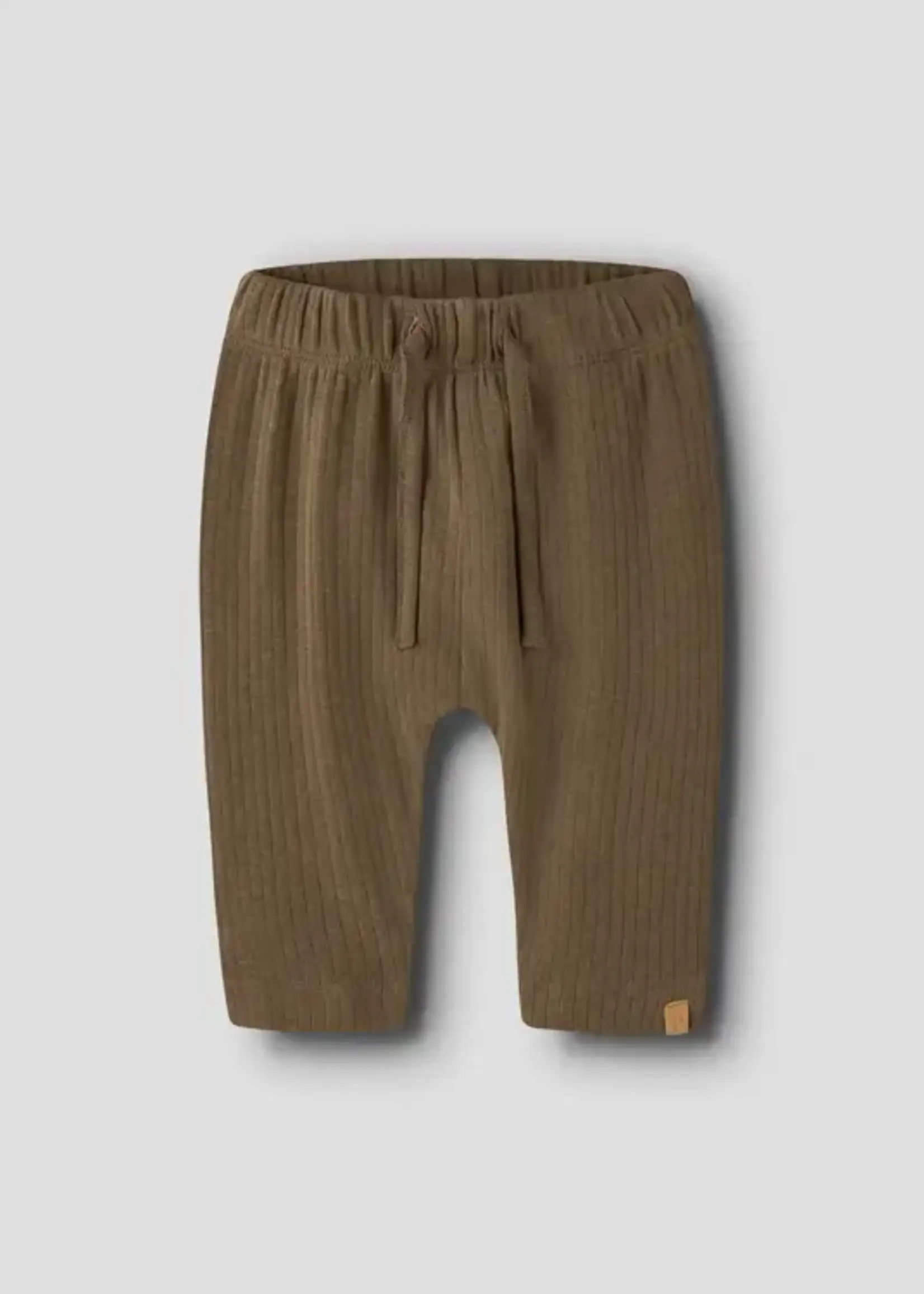 Lil Atelier Gabo bib loose pants Teak - Lil Atelier