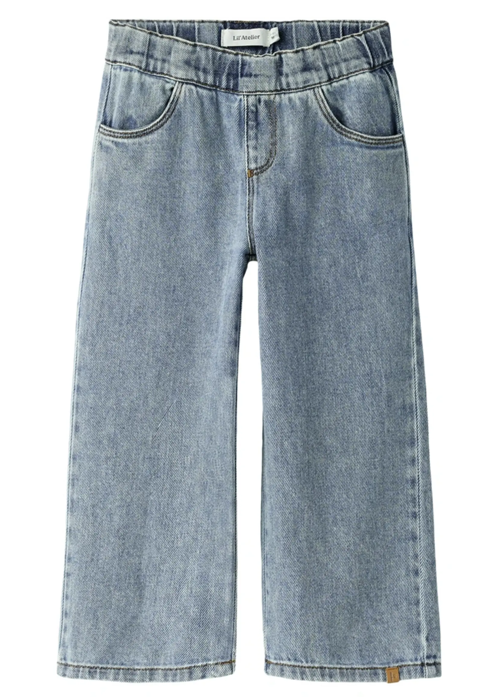 Lil Atelier Karole sim wide jeans -  Medium blue denim /Lil Atelier