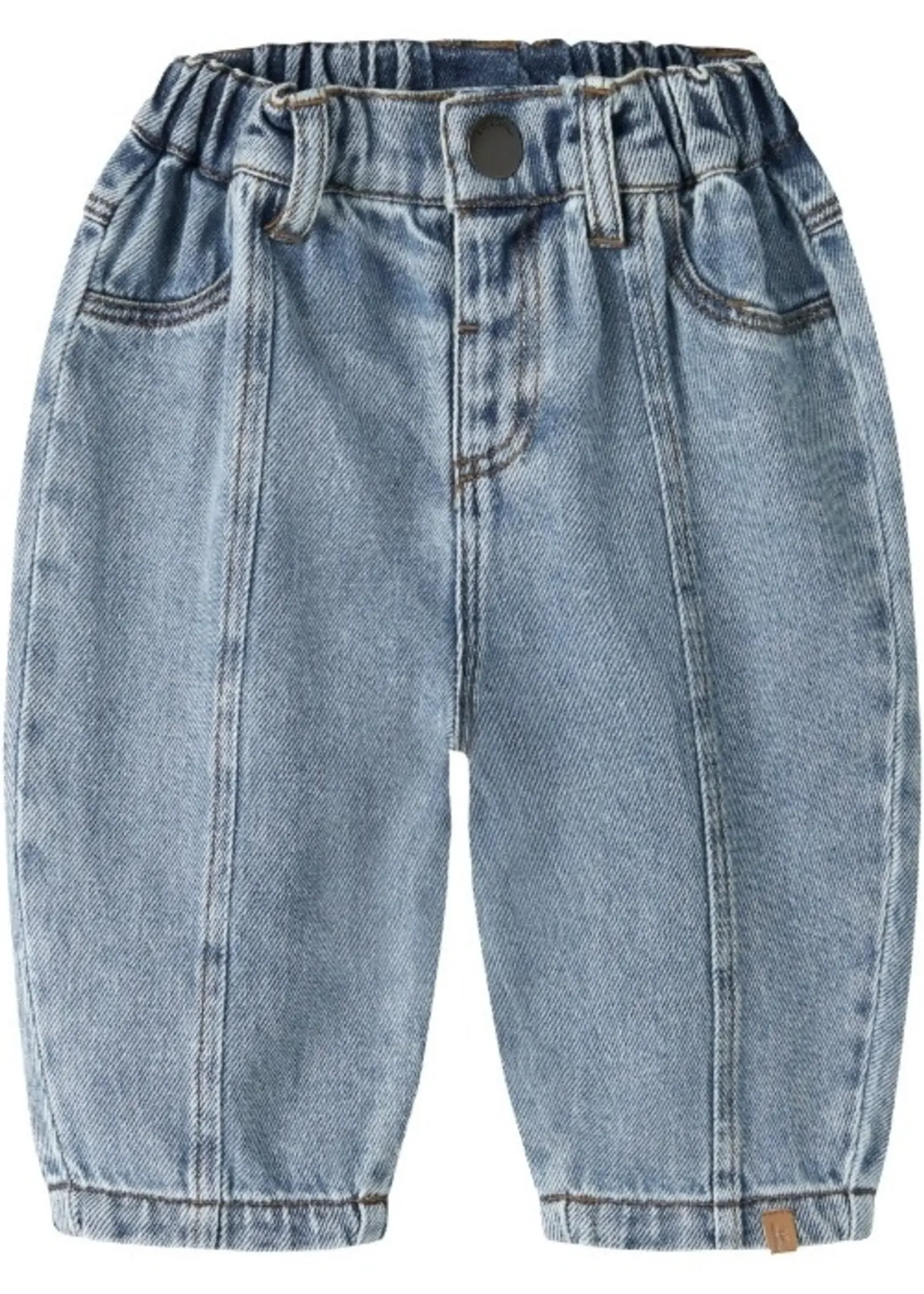 Lil Atelier Karole wide jeans | Medium blue denim - Lil Atelier