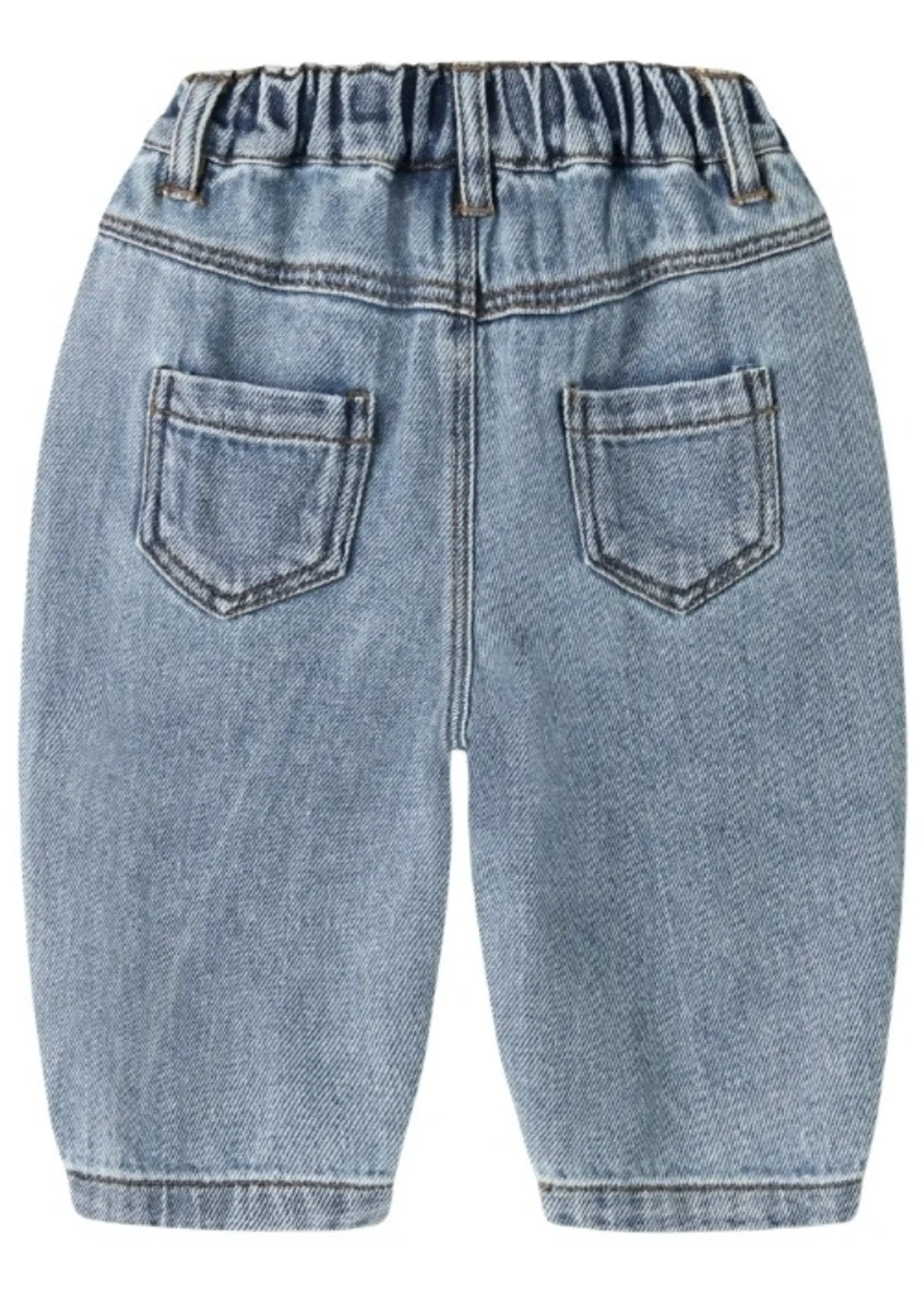 Lil Atelier Karole wide jeans | Medium blue denim - Lil Atelier