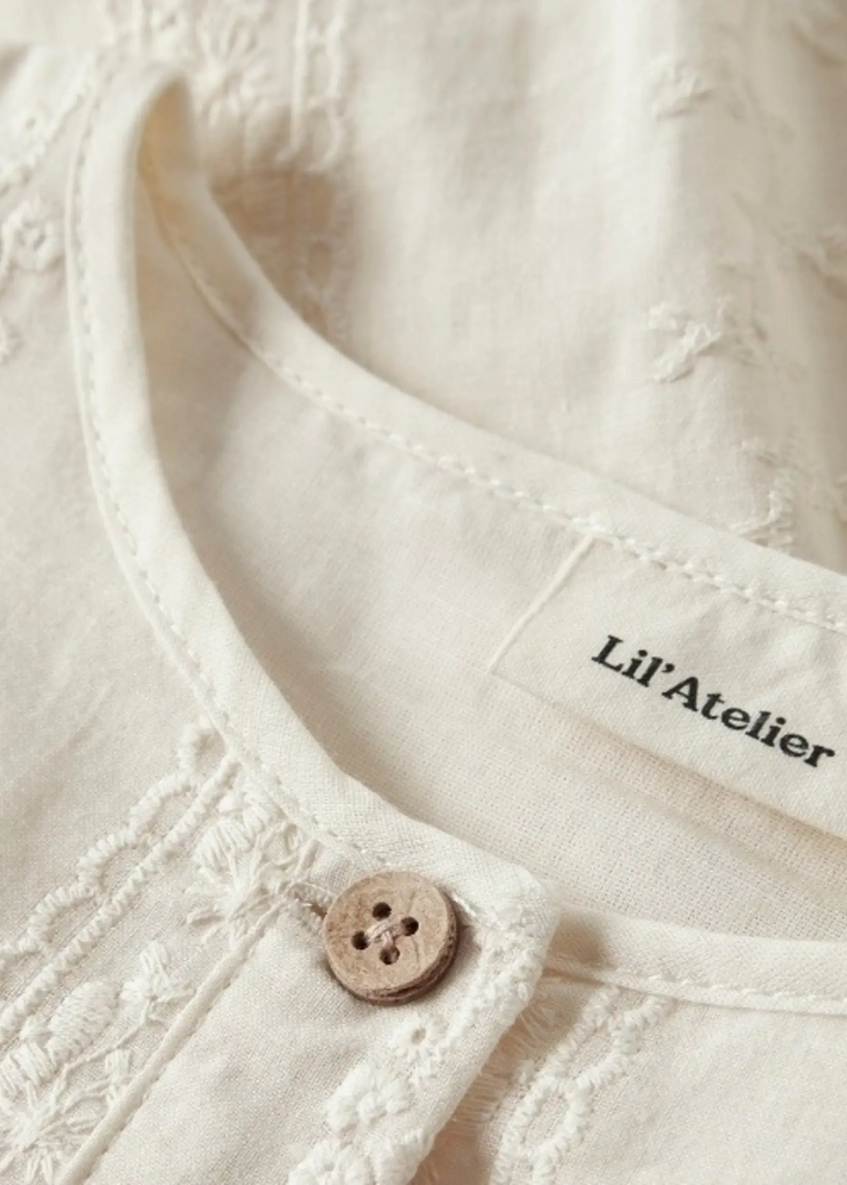 Lil Atelier Loba ls loose shirt Turtledove - Lil Atelier