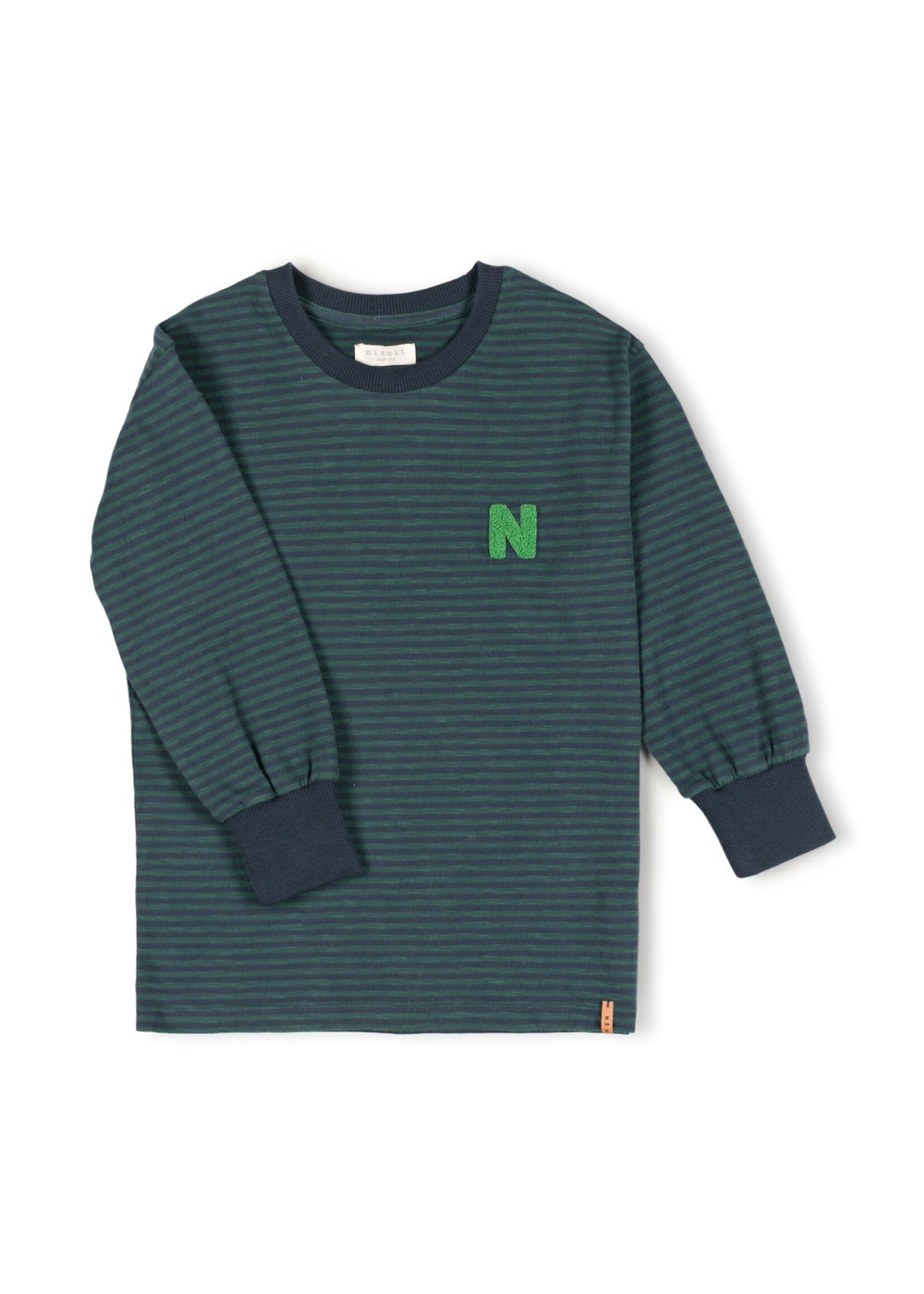 Nixnut Rim longsleeve Moss stripe - Nixnut