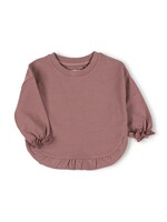 Nixnut Ruffled sweater Mauve - Nixnut