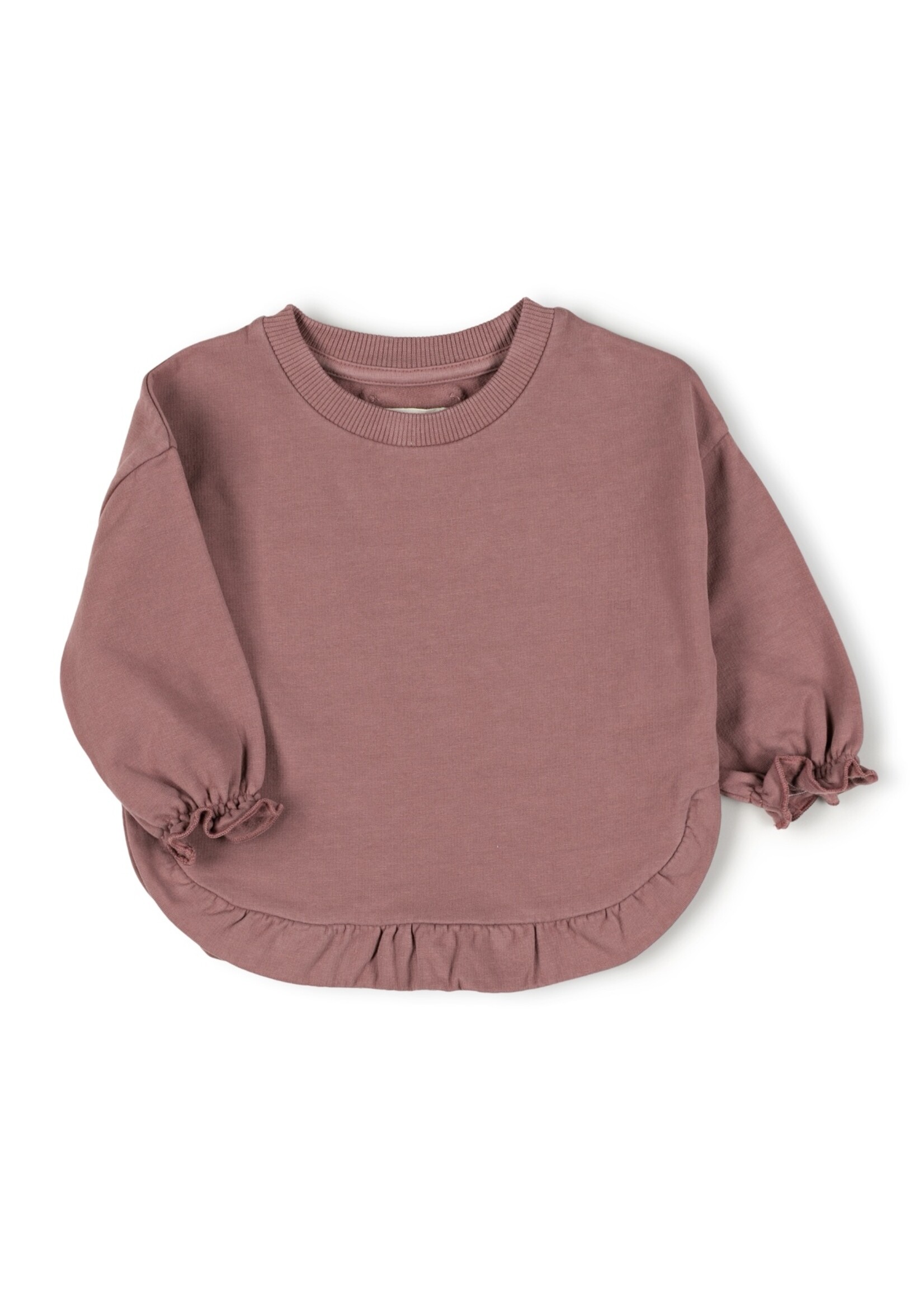 Nixnut Ruffled sweater Mauve - Nixnut