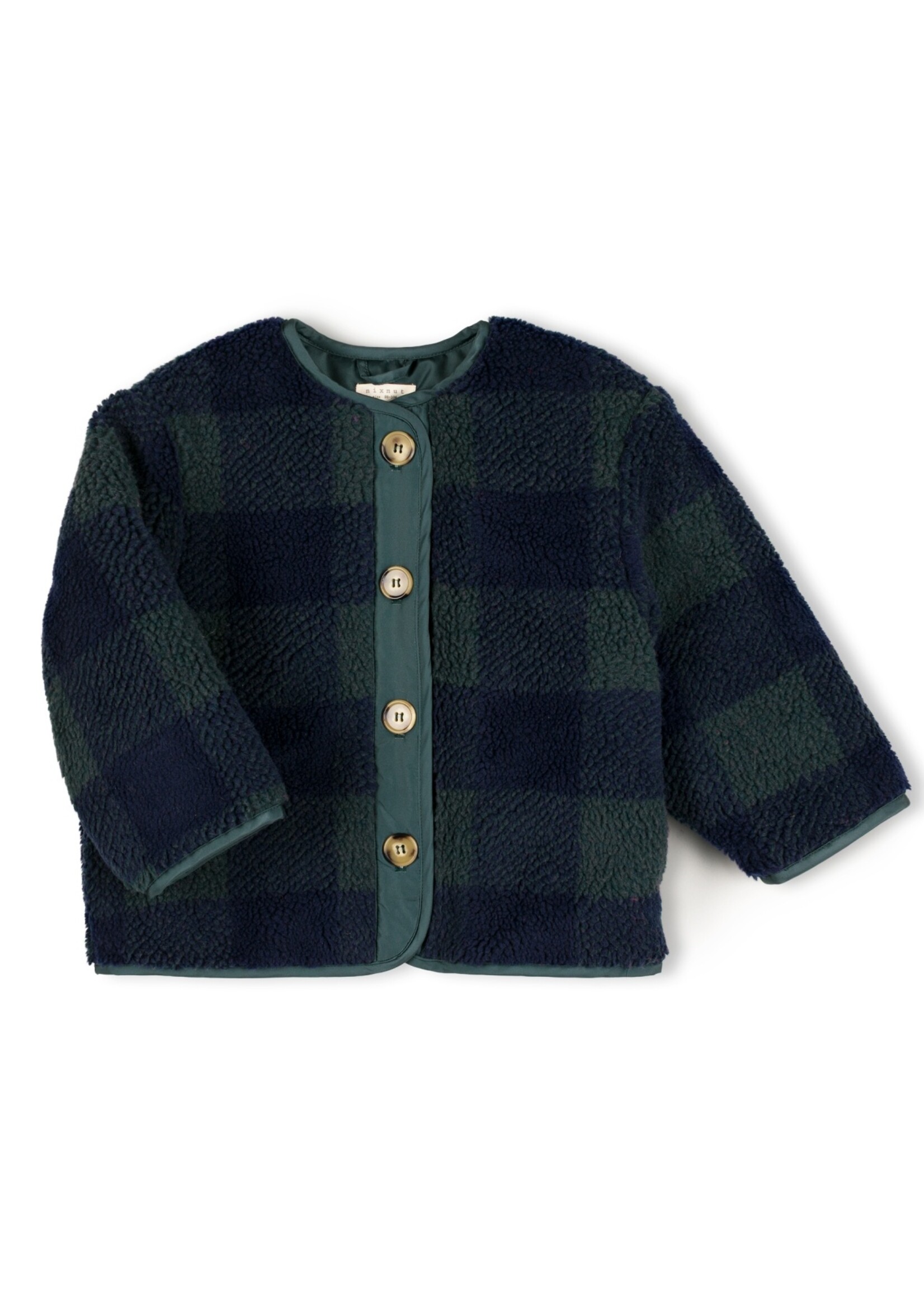 Nixnut Check jacket Moss - Nixnut
