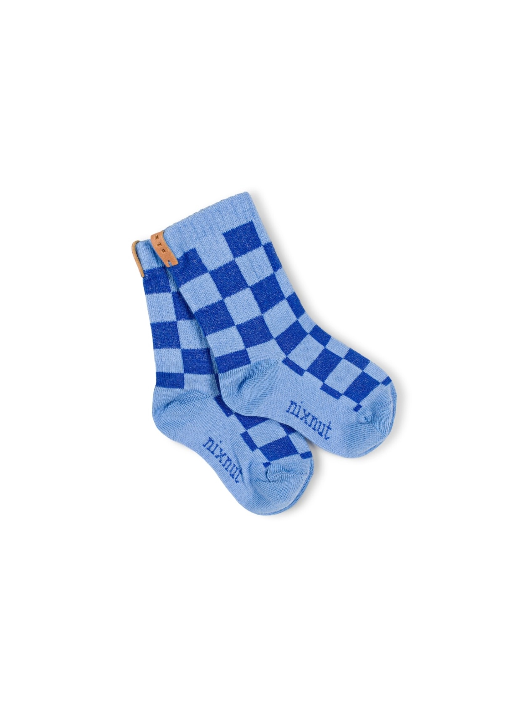 Nixnut Checkered socks Azul - Nixnut
