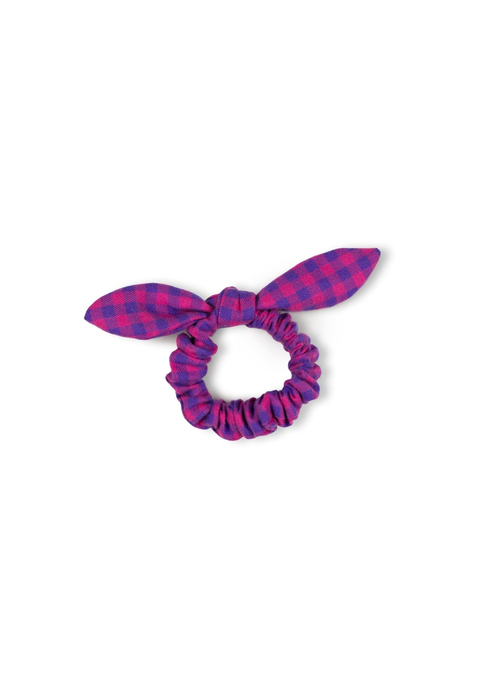 Nixnut Bow scrunchie Blueberry checkered - Nixnut