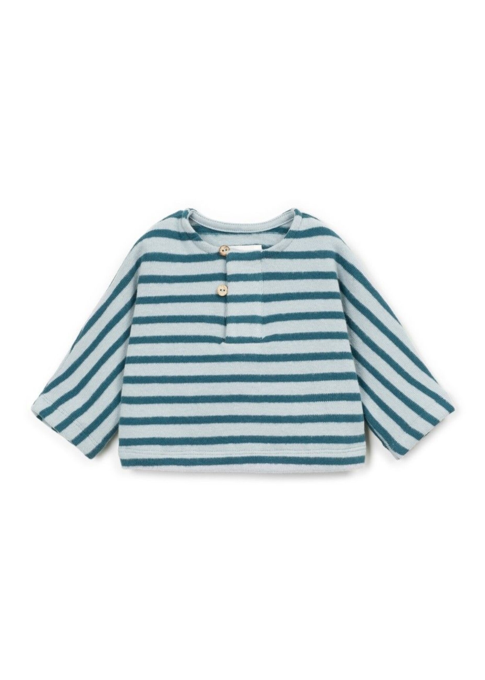 Play Up Striped jersey sweater Cyanotype - Play Up