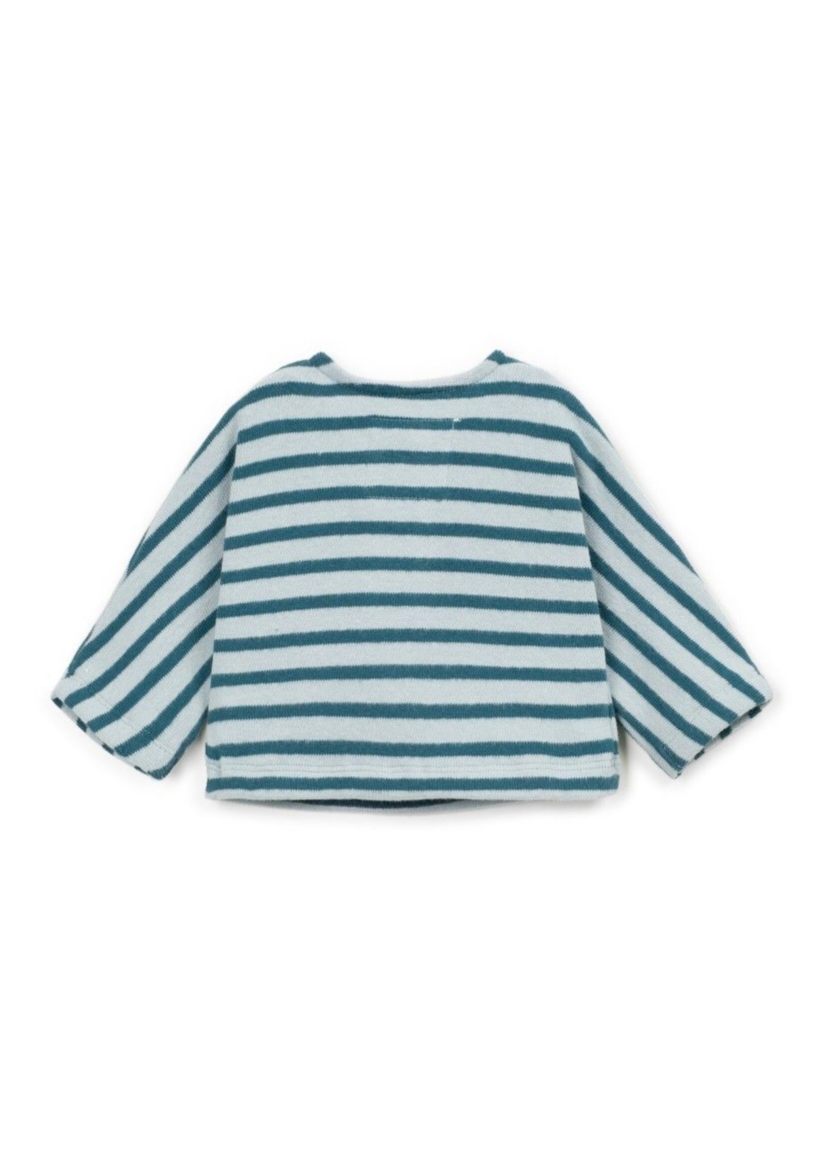 Play Up Striped jersey sweater Cyanotype - Play Up