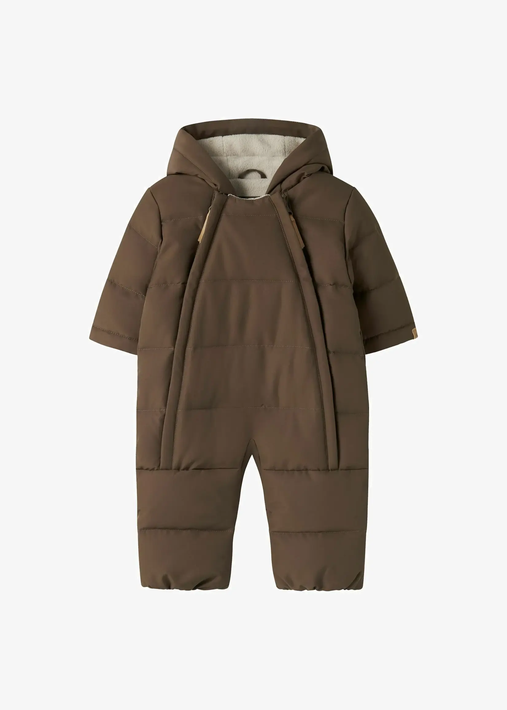 Lil Atelier Lamedow puffer snowsuit Dark Earth - Lil Atelier