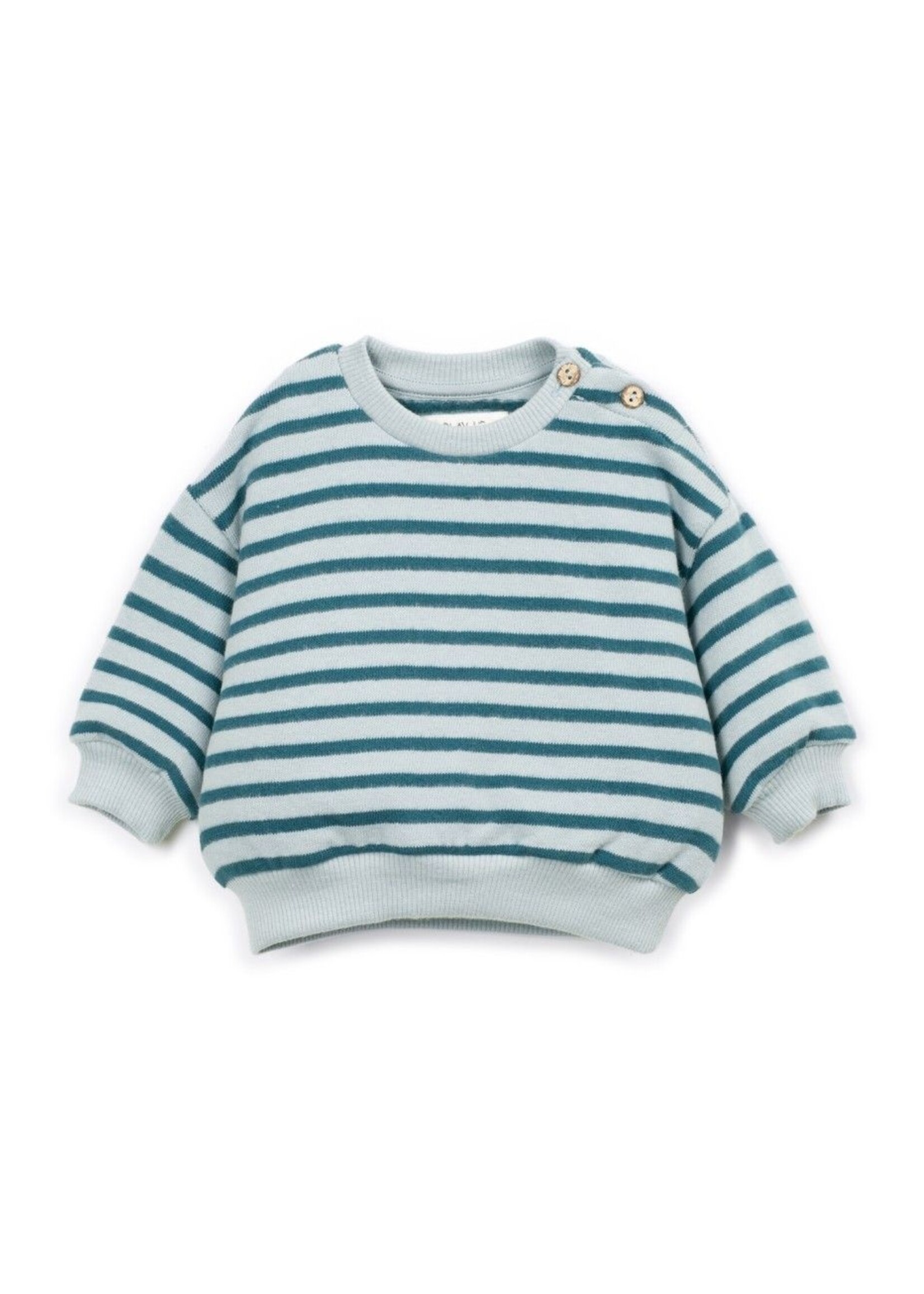 Play Up Striped jersey sweater Cyanotype - Play up