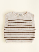 HVID Vest Harvey Cream/Mocha - Hvid