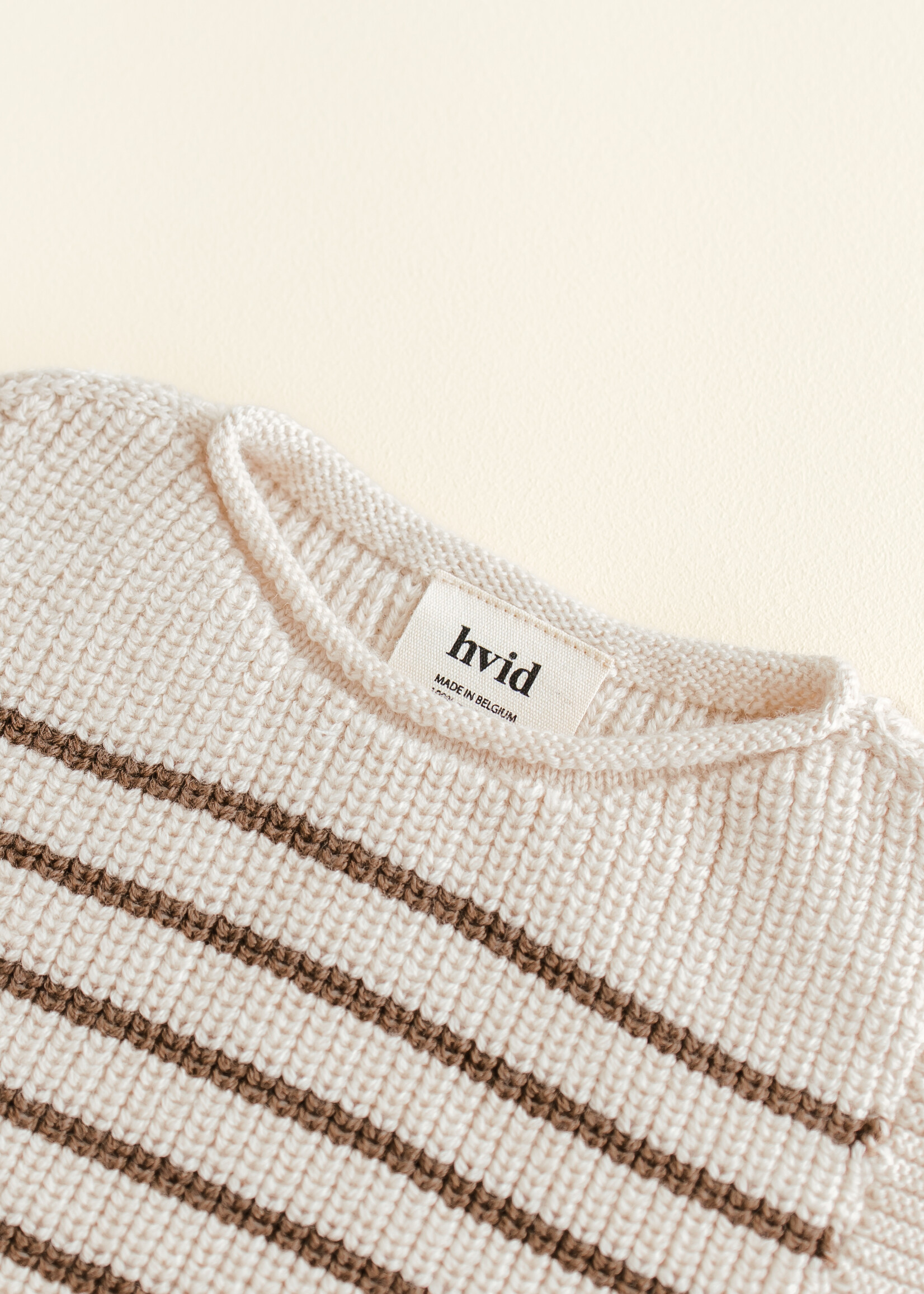 HVID Vest Harvey Cream/Mocha - Hvid