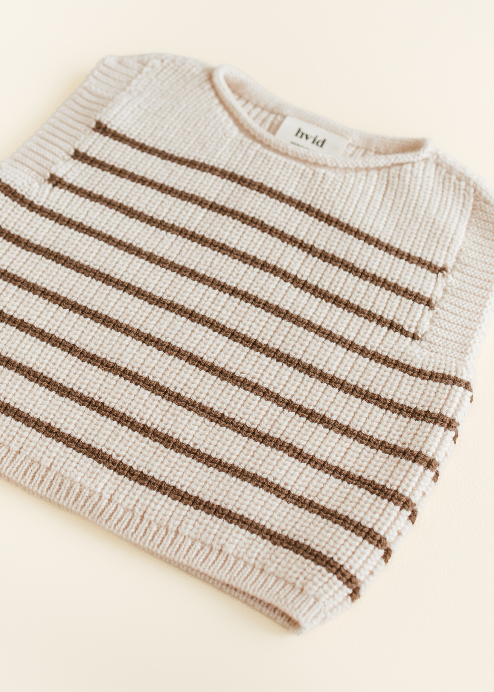 HVID Vest Harvey Cream/Mocha - Hvid