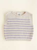 HVID Vest Harvey Cream/Lilac - Hvid