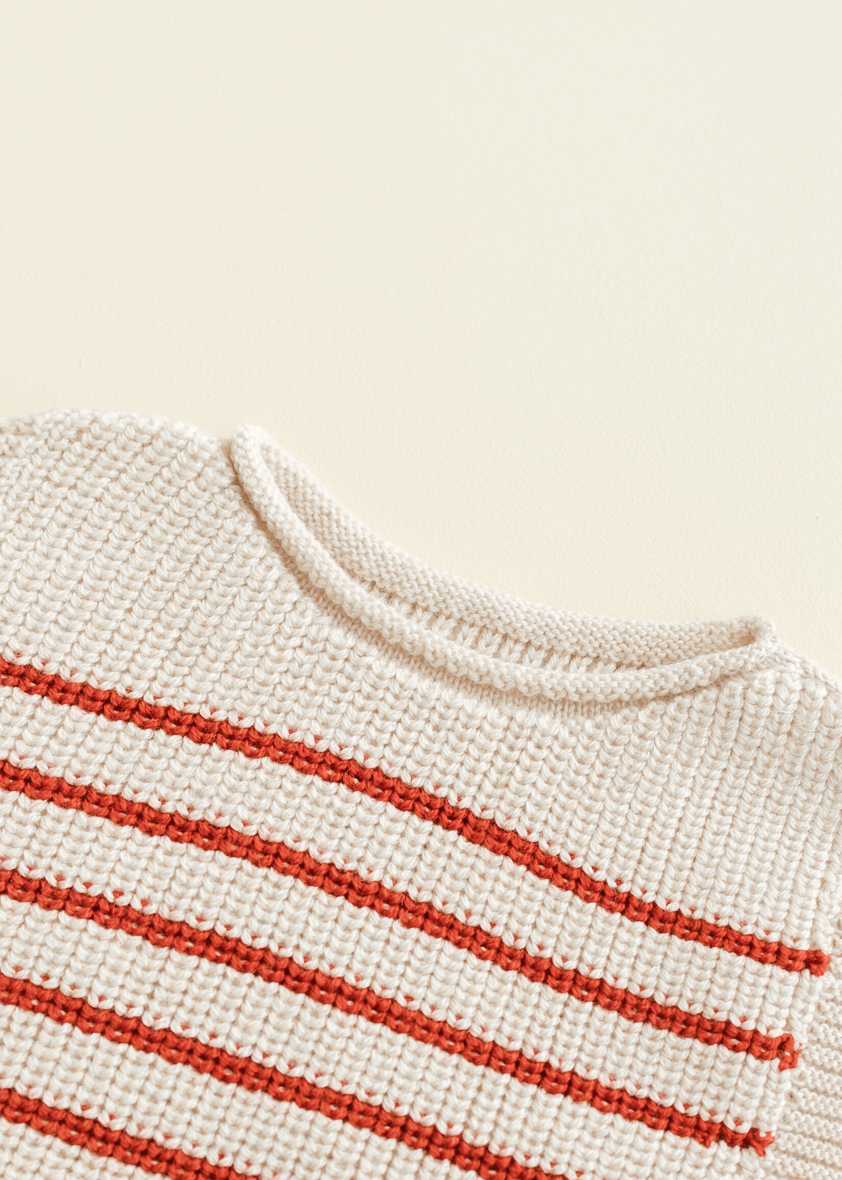 HVID Vest Harvey Cream/Red - Hvid