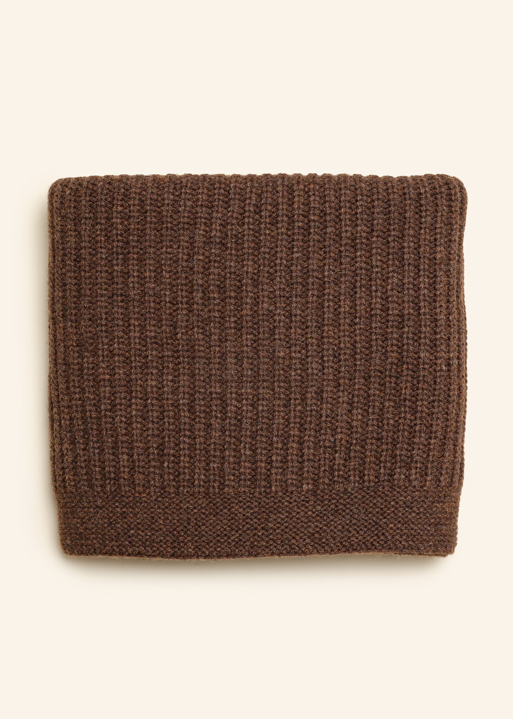 HVID Blanket Kiki Dark brown - Hvid