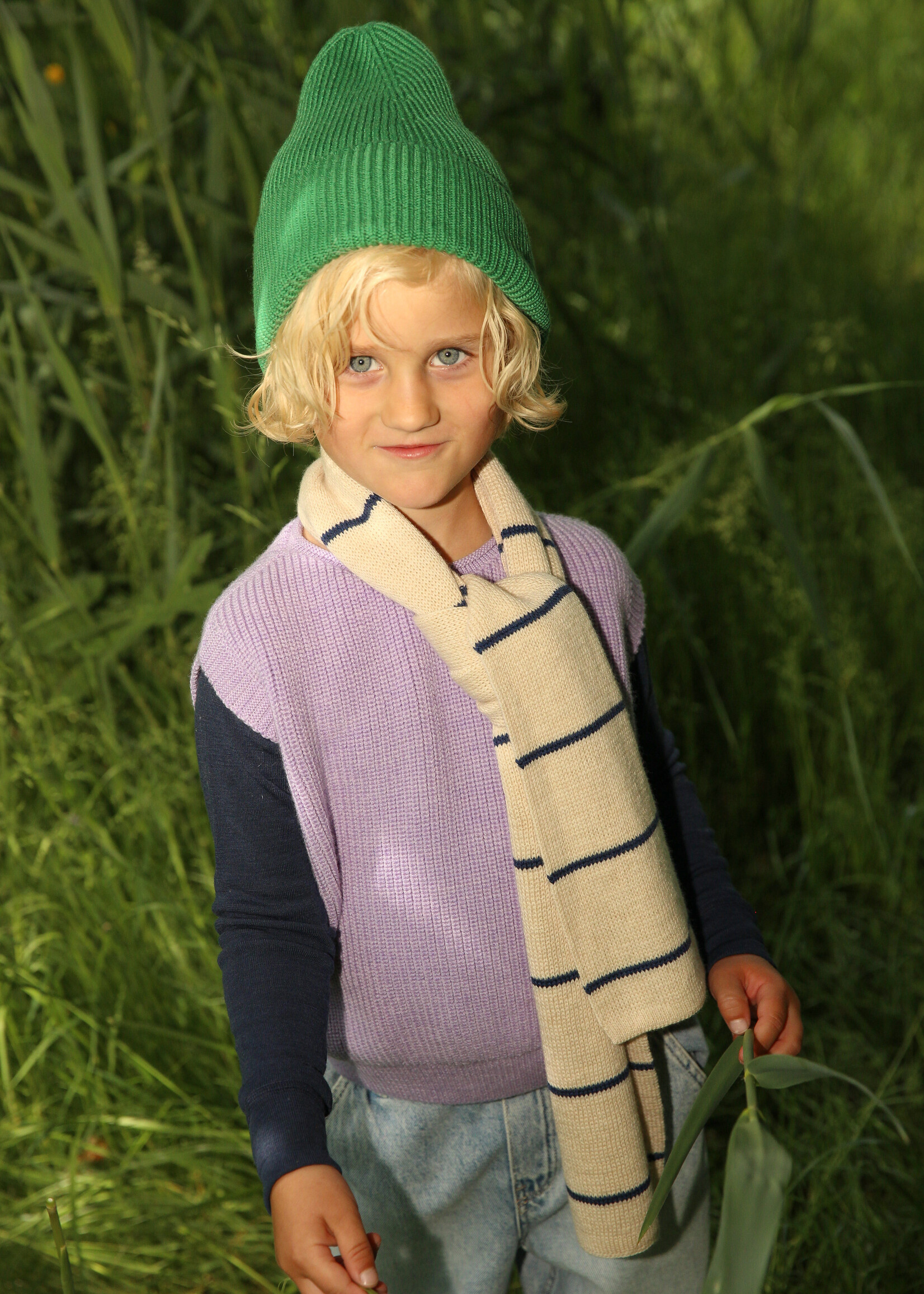 HVID Vest Harvey kids Lilac - Hvid