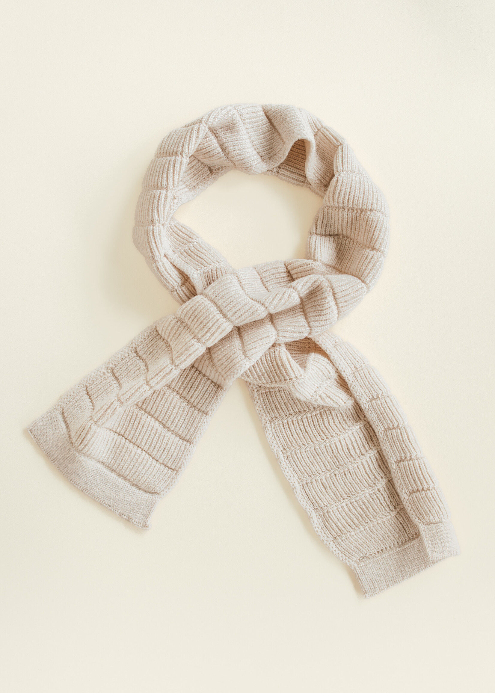 HVID Scarf Jacobino Cream - Hvid