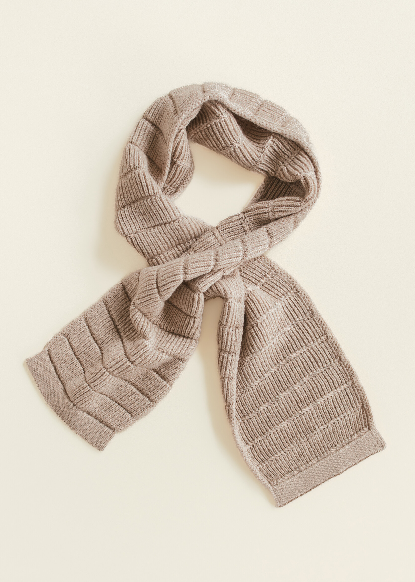 HVID Scarf Jacobino Sand - Hvid