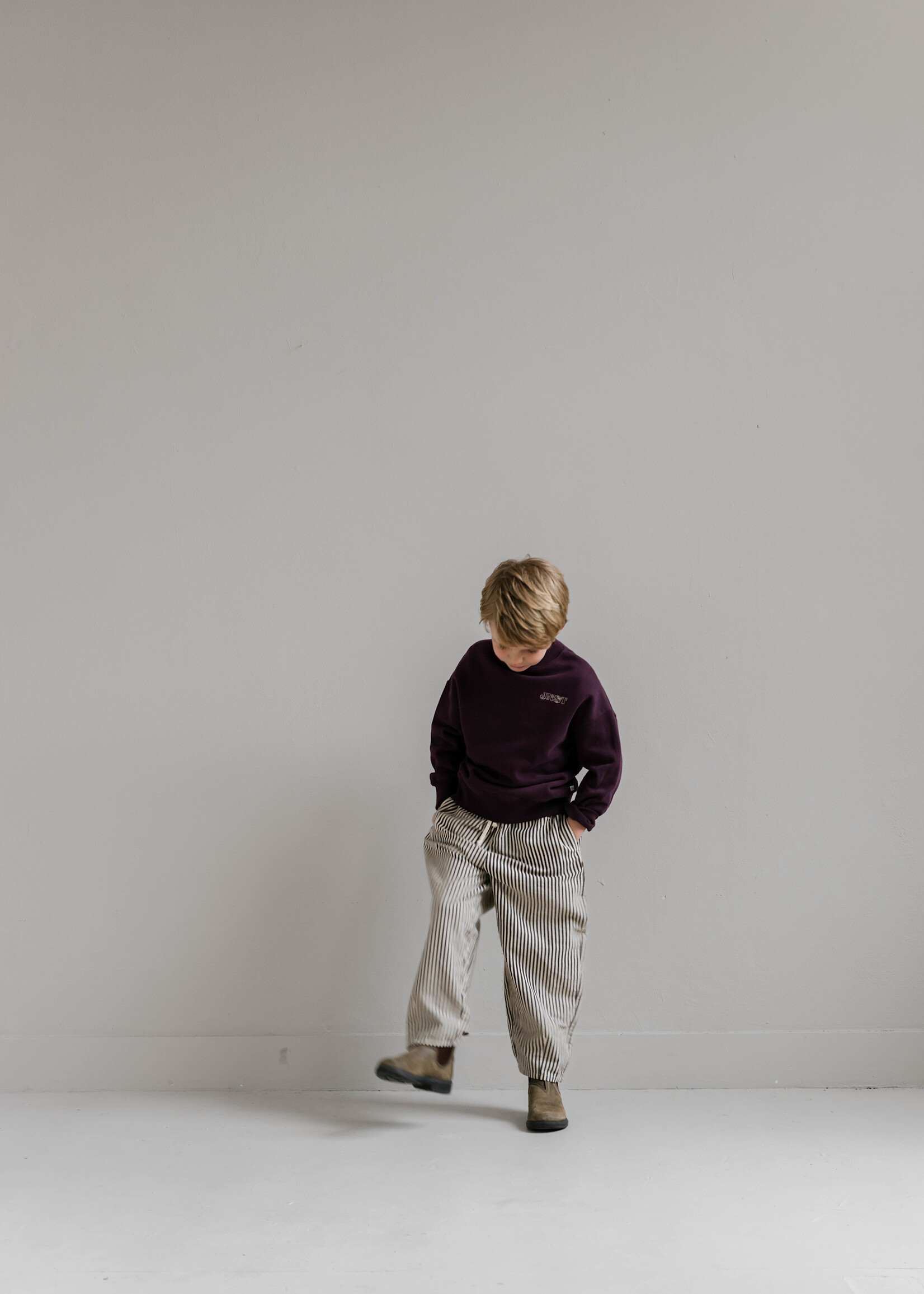 Jenest Mo pants Chalk Bordeaux - Jenest