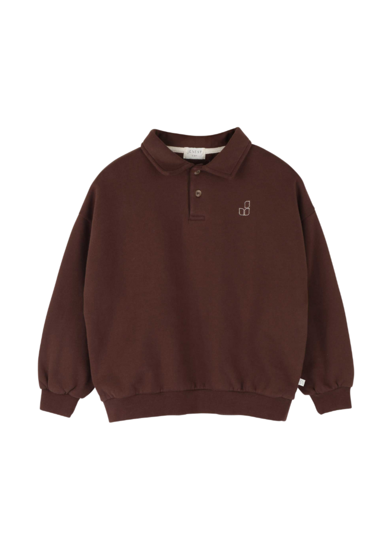Jenest Cameron polo sweater Fondant Brown - Jenest