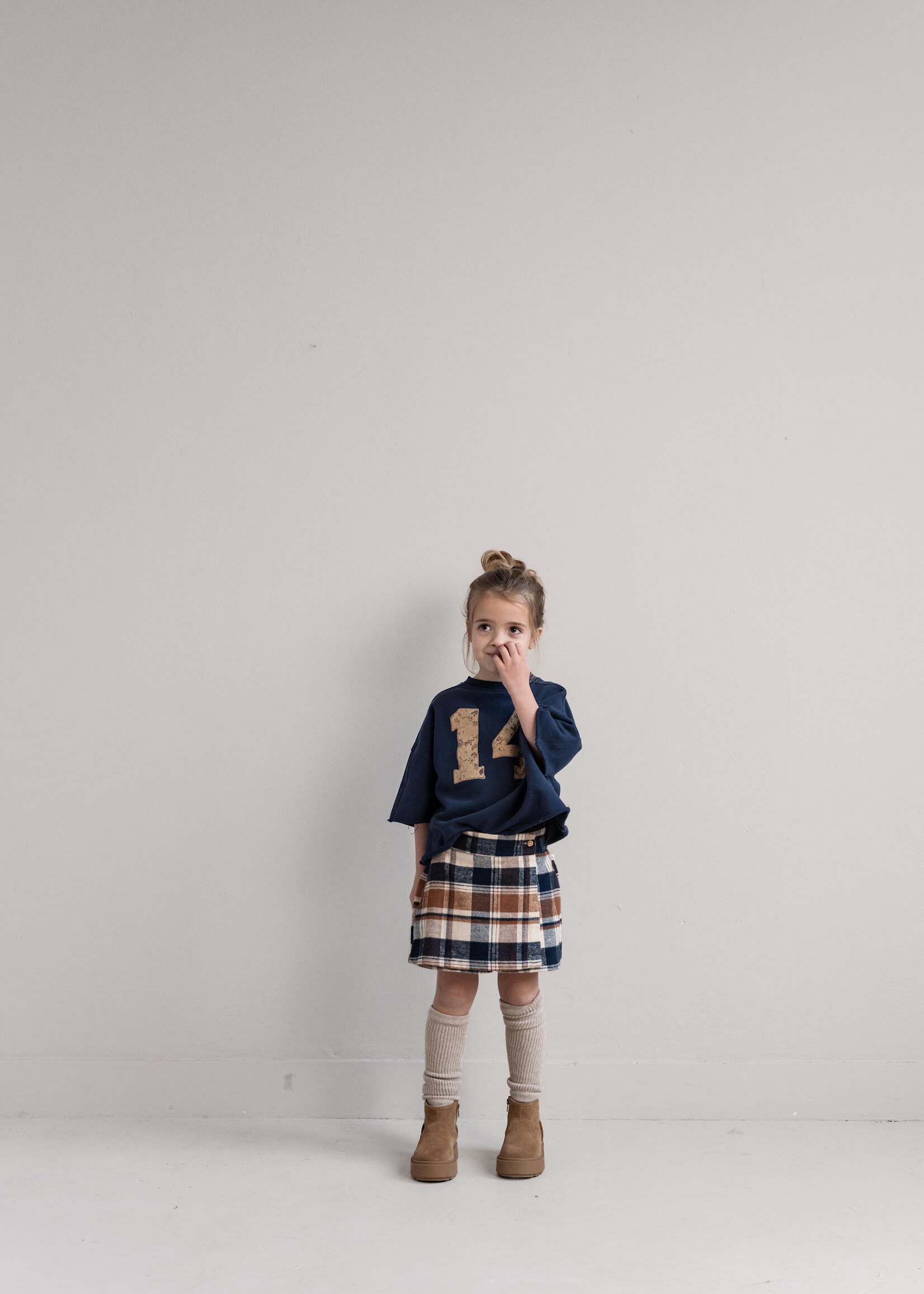 Jenest Bess skort off white blue brown - Jenest