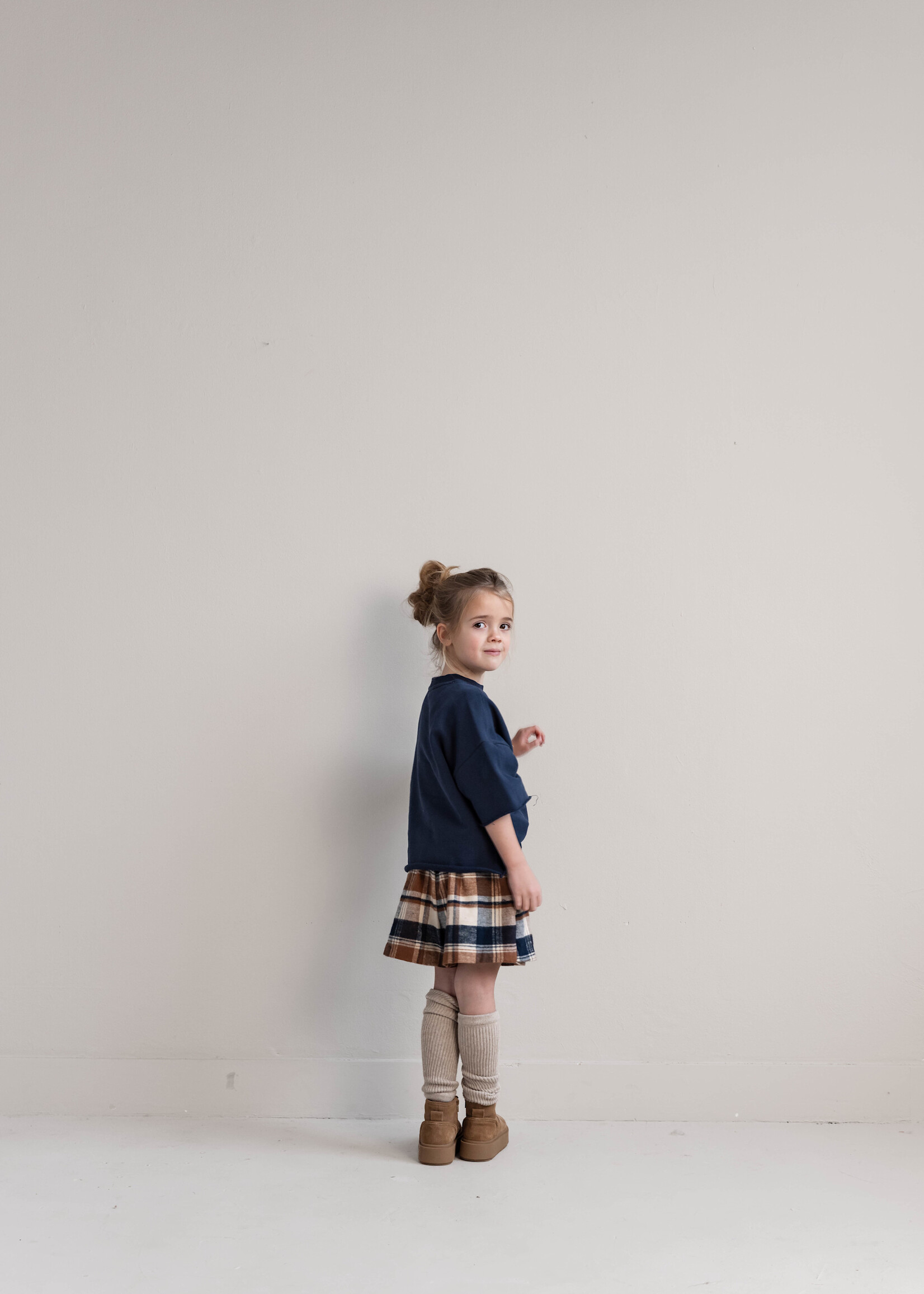 Jenest Bess skort off white blue brown - Jenest