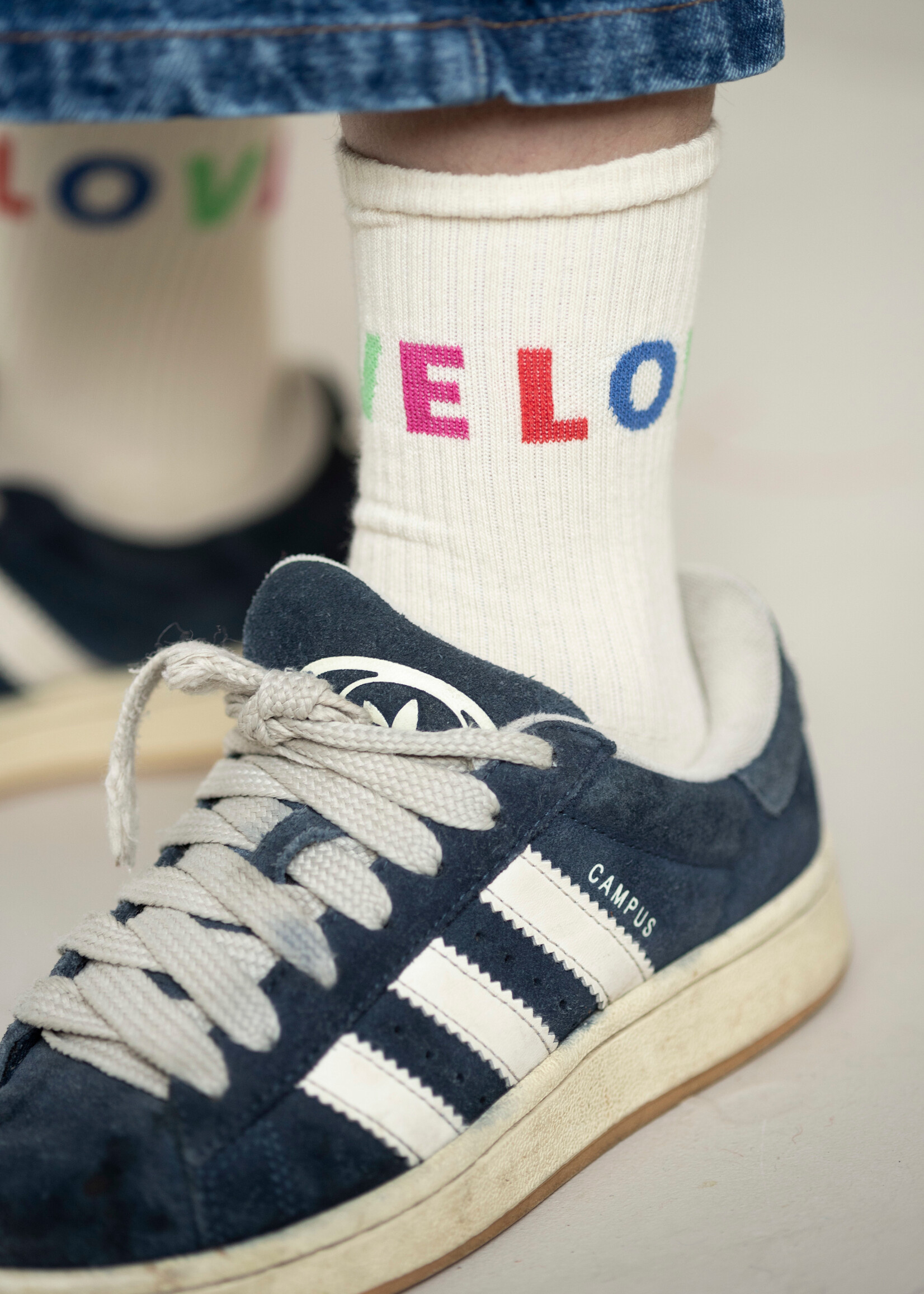 Jenest Fancy sport socks Off white - Jenest