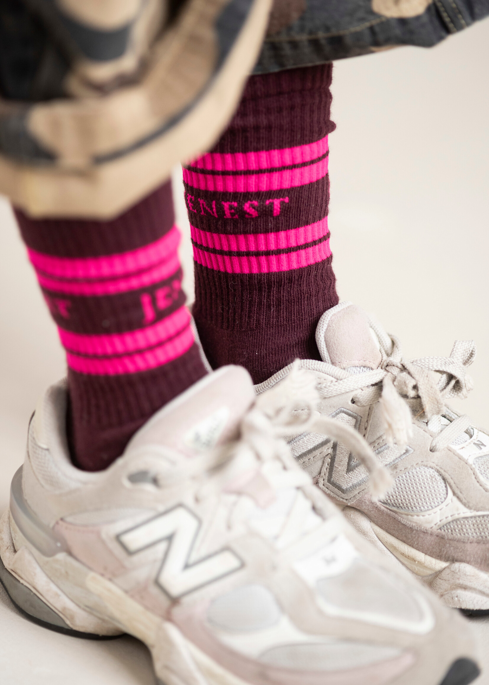 Jenest J sport socks Cherry bordeaux - Jenest