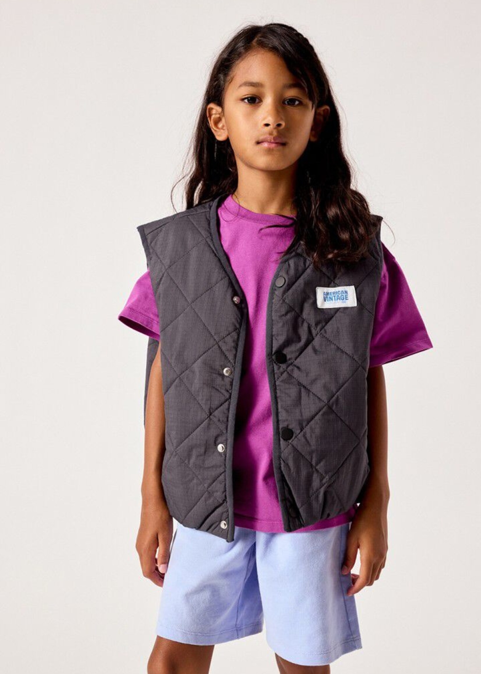 American Vintage Kids jacket Yupibam Carbon - American Vintage