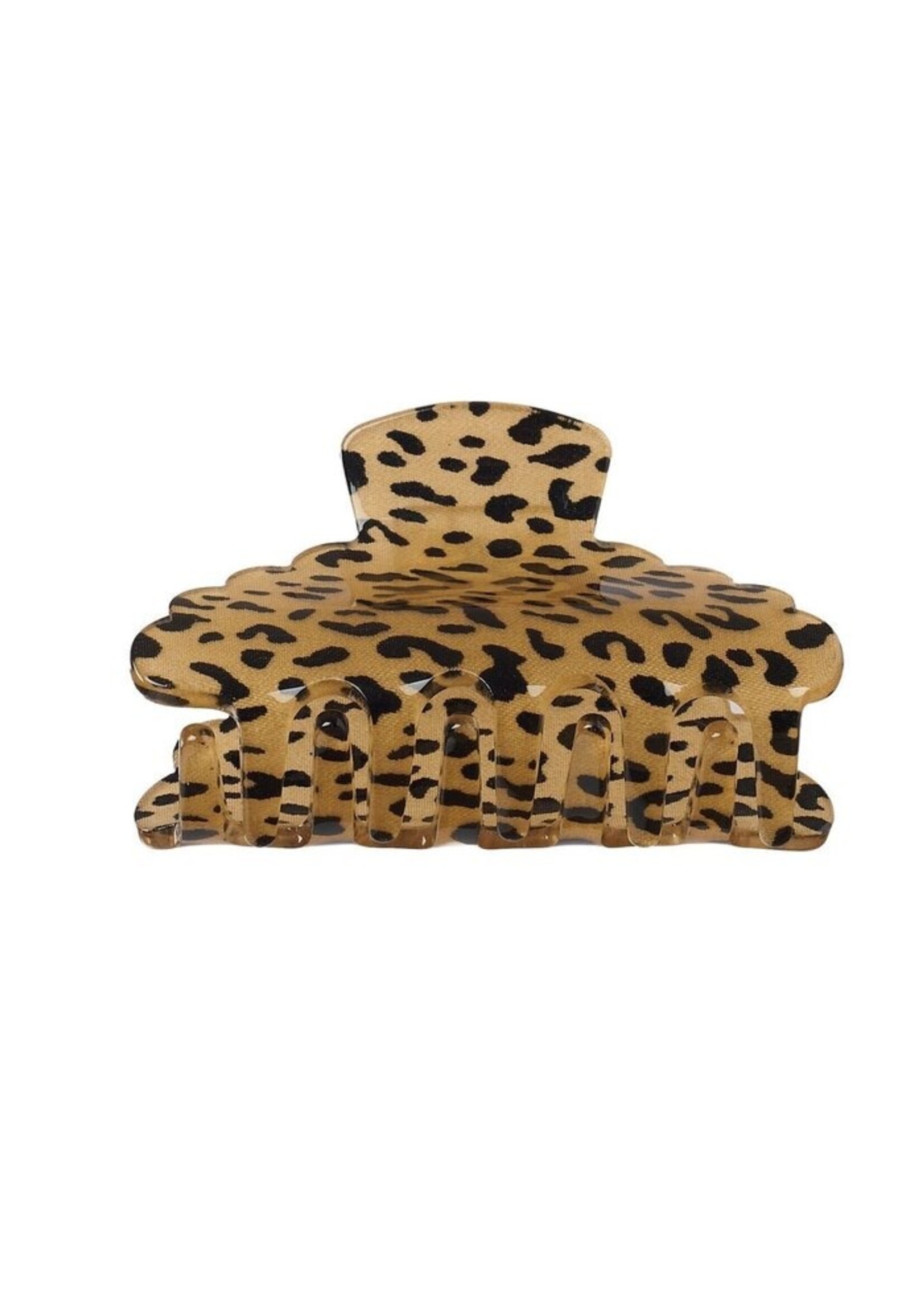 Rockahula Leopard love scalloped claw clip - Rockahula