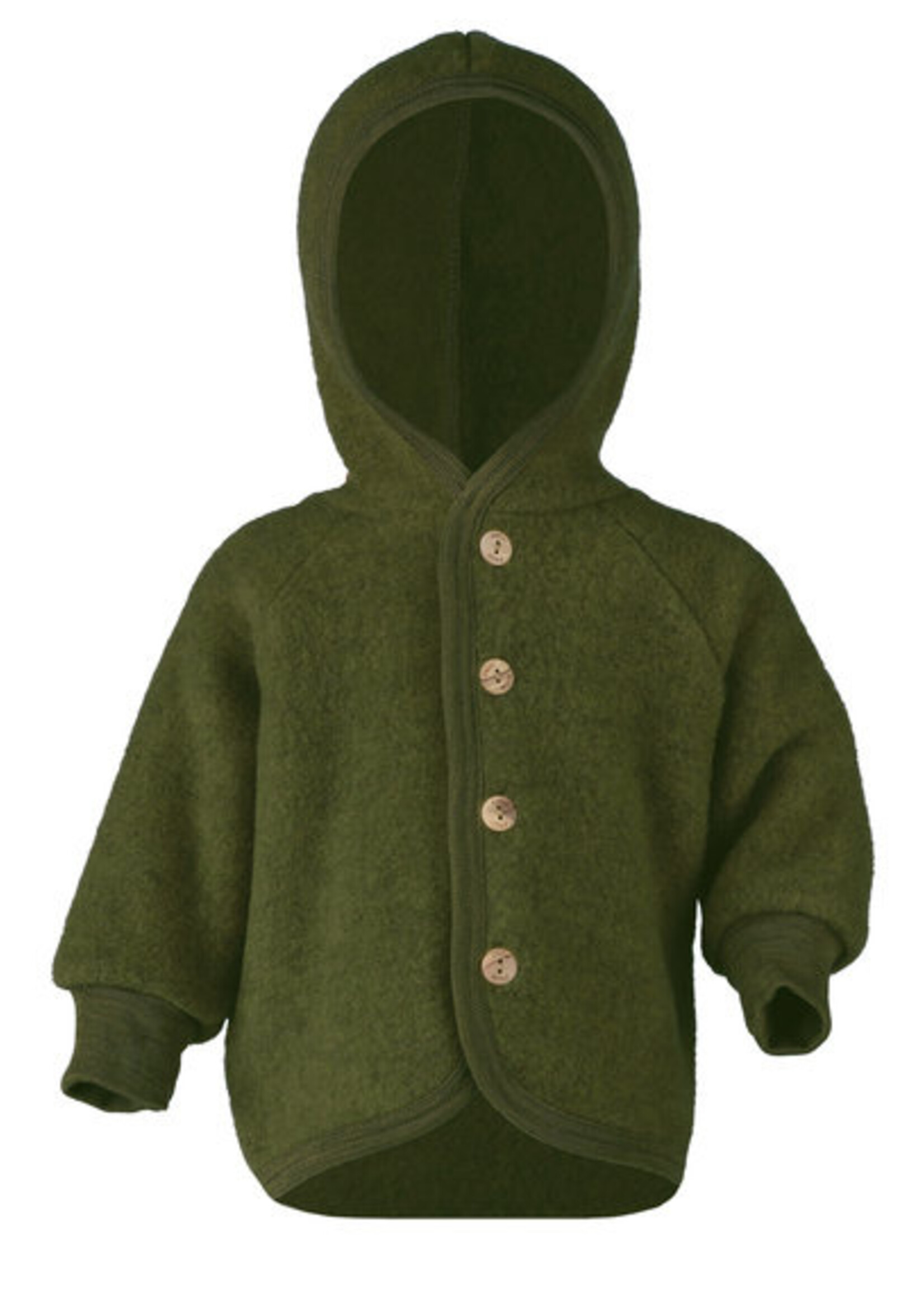 Engel Natur Hooded jacket Reed melange - Engel