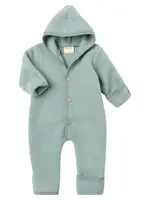 Engel Natur Hooded overall Mountain Blue melange - Engel