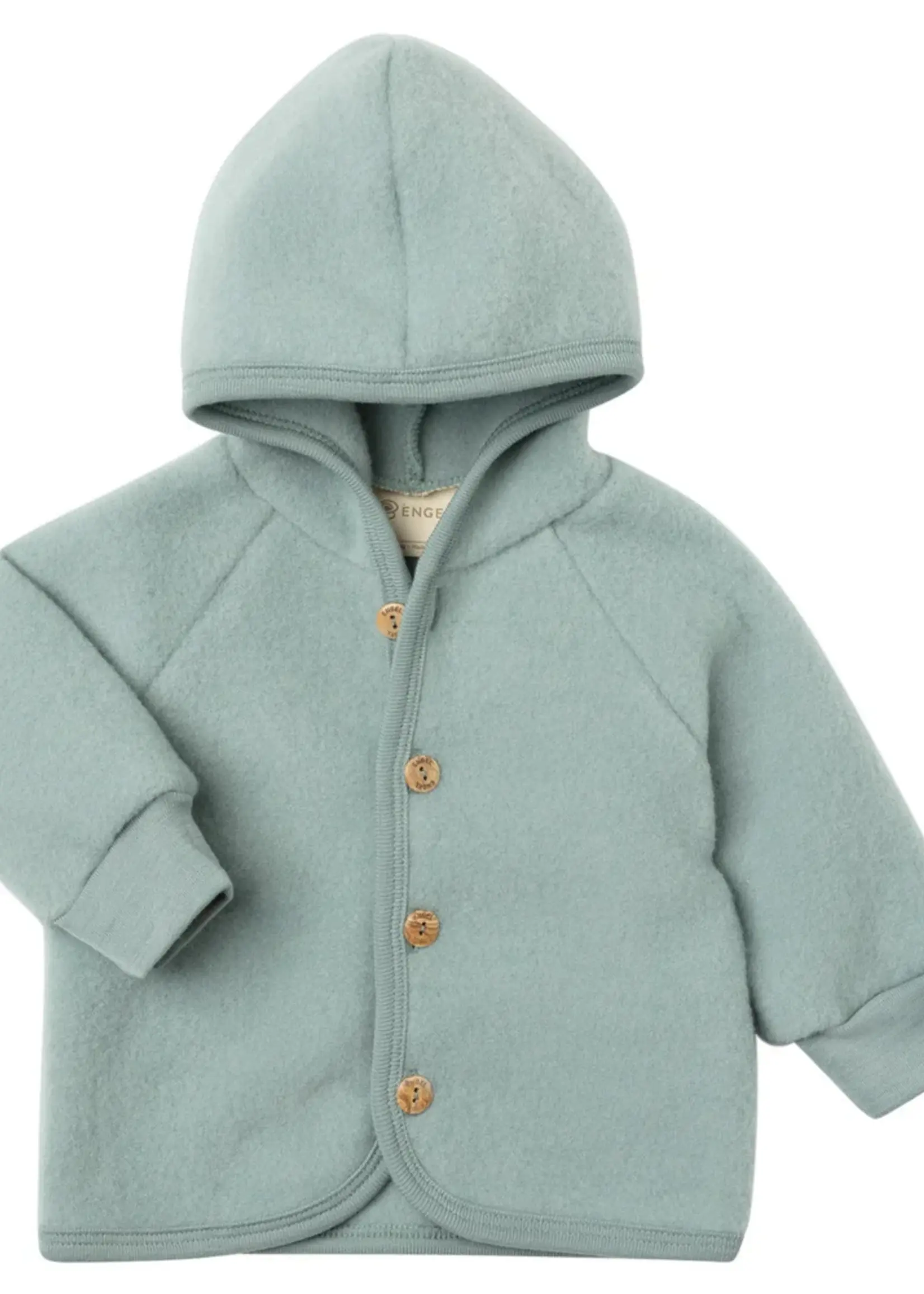 Engel Natur Hooded jacket mountain blue melange - Engel