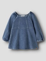 Lil Atelier Bello LS loose dnm dress | Dark blue denim - Lil atelier