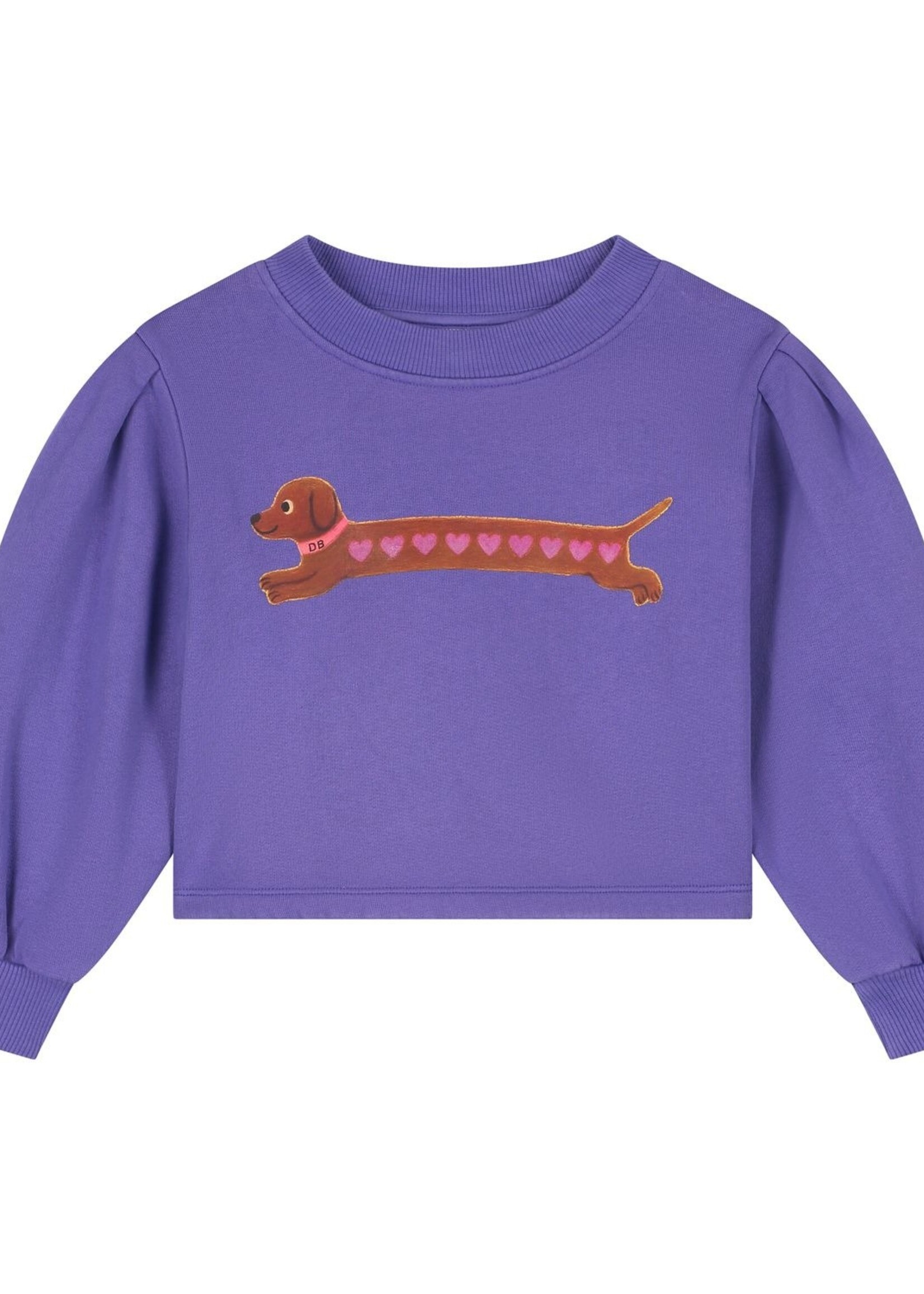 Daily Brat Heart dog cropped sweater - Daily Brat