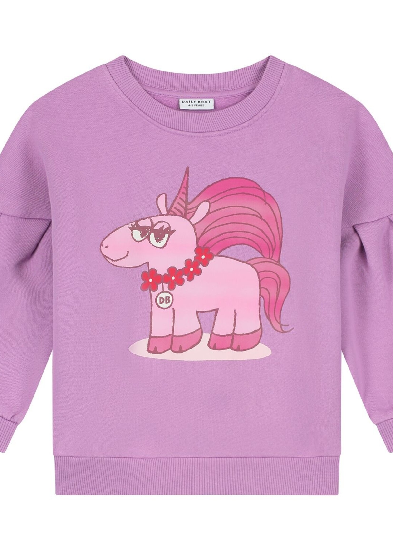 Daily Brat Sassy unicorn sweater pink - Daily Brat