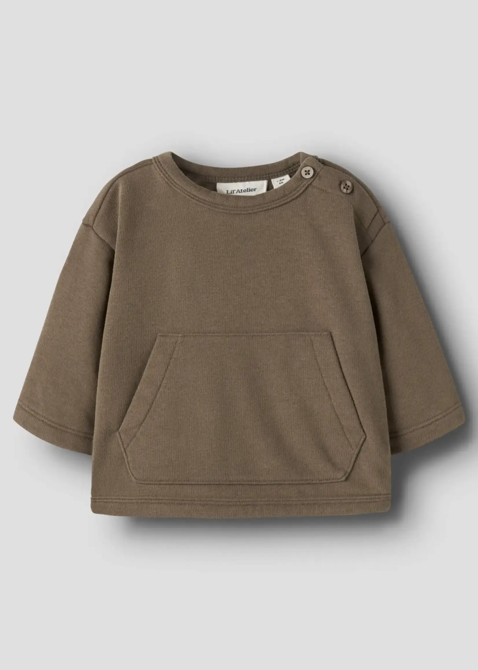 Lil Atelier London rea ls loose sweat/ teak - Lil Atelier