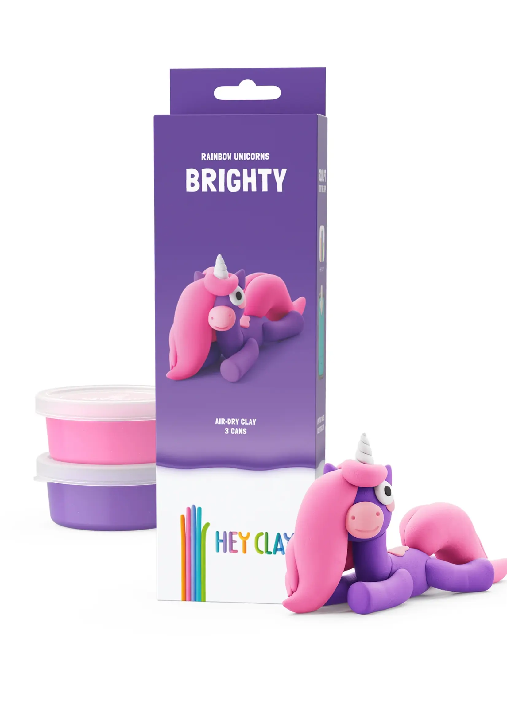Hey Clay Rainbow unicorn Brighty - Hey clay