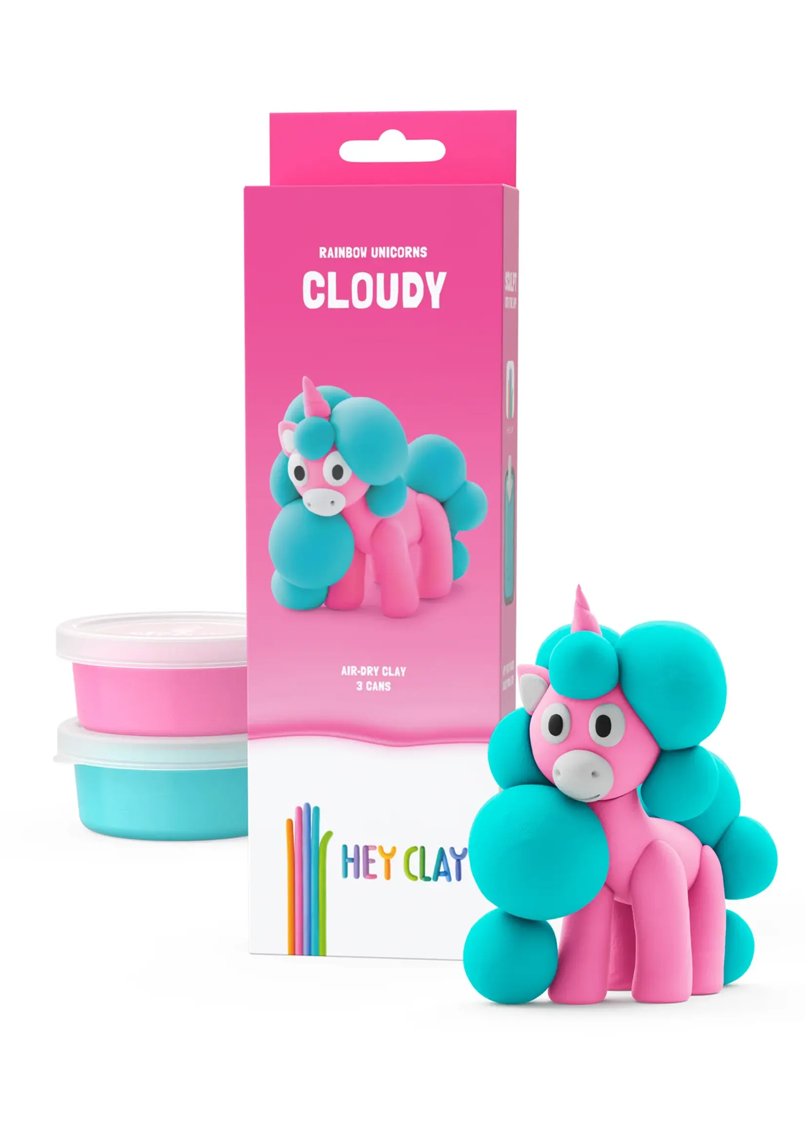 Hey Clay Rainbow unicorn Cloudy - Hey clay