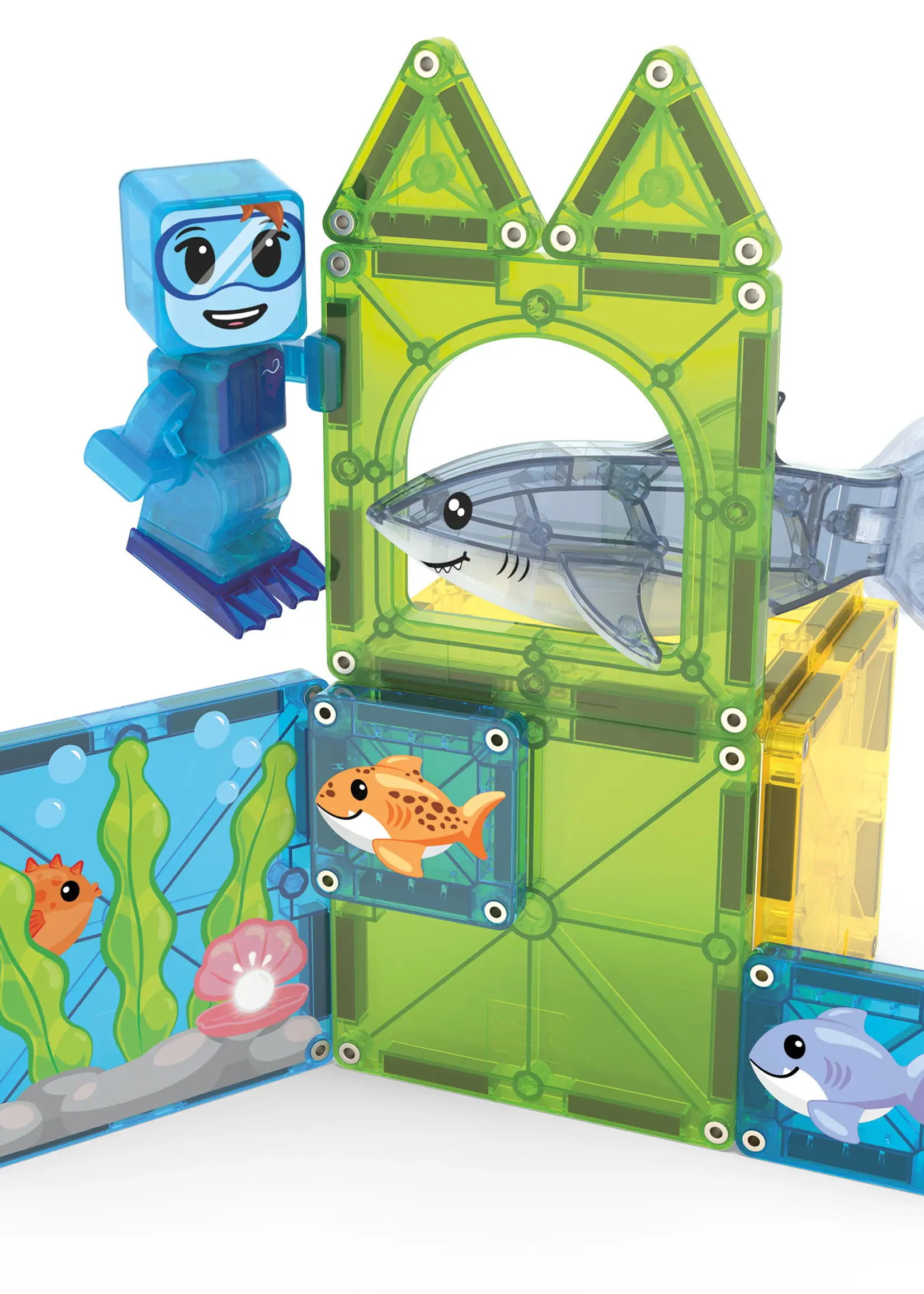 Magnatiles Shark dive - Magna Tiles